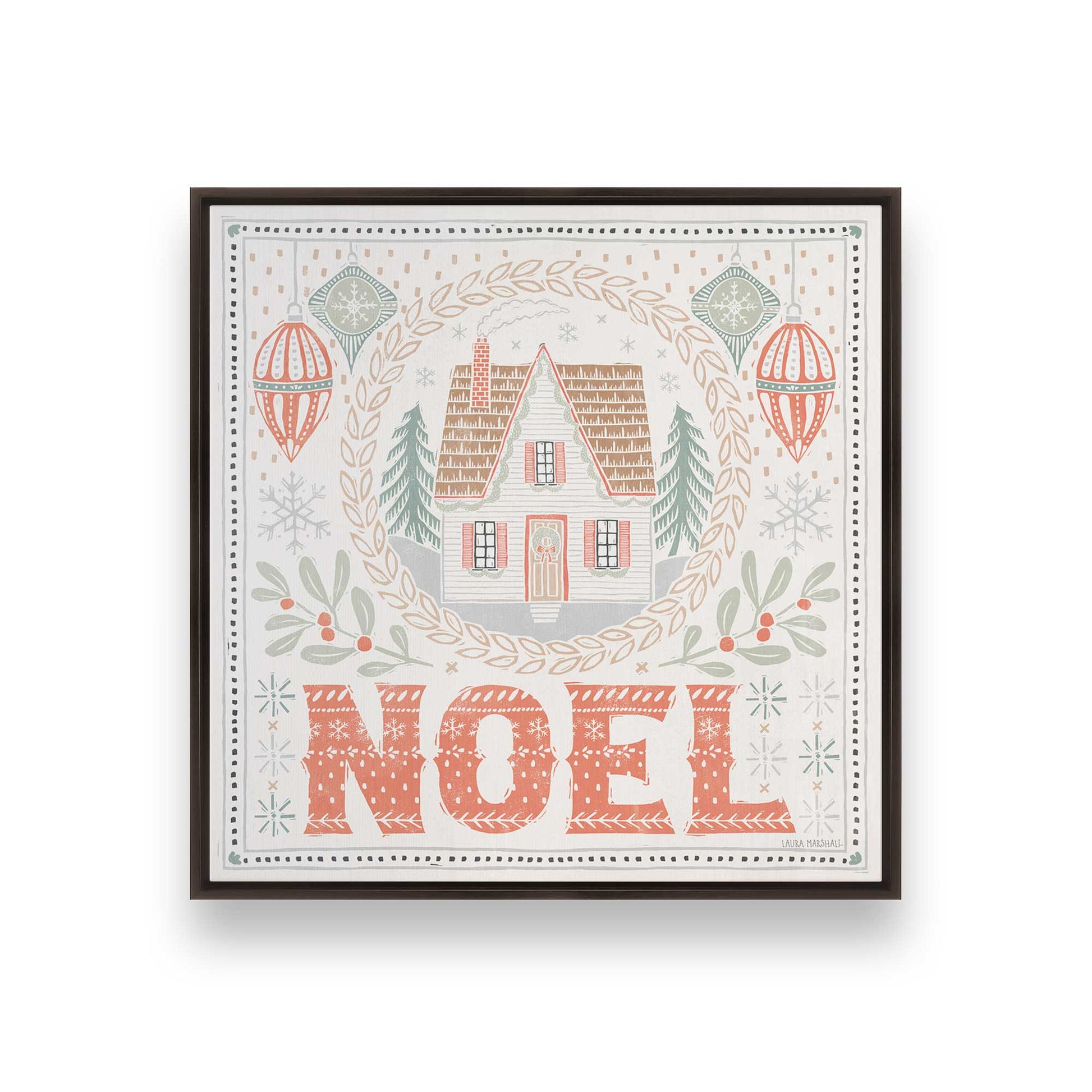 [Color:Espresso], Picture of art in a Espresso frame