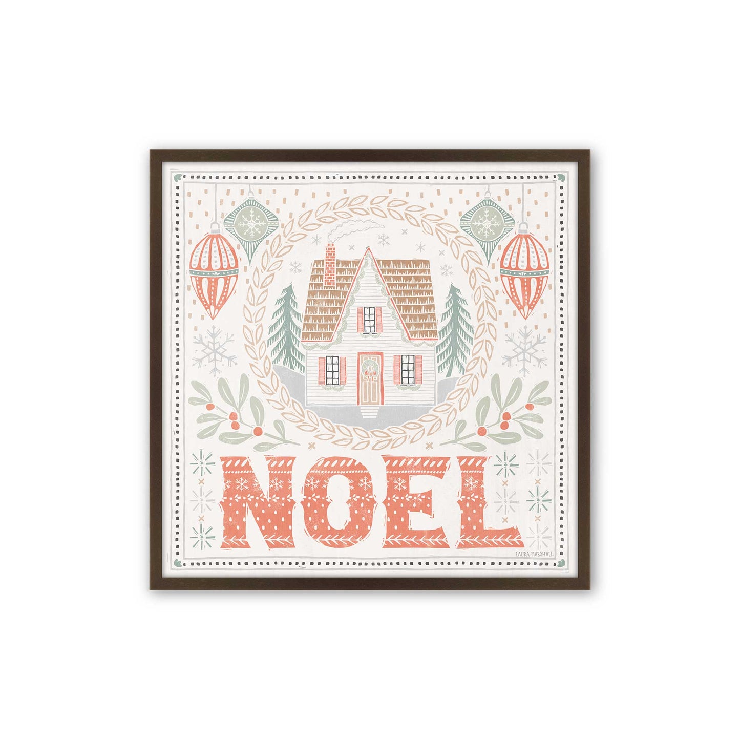 [Color:Espresso], Picture of art in a Espresso frame