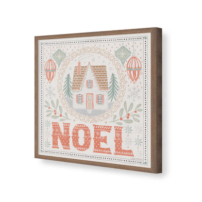 [Color:Walnut], Picture of art in a Walnut frame of the corner