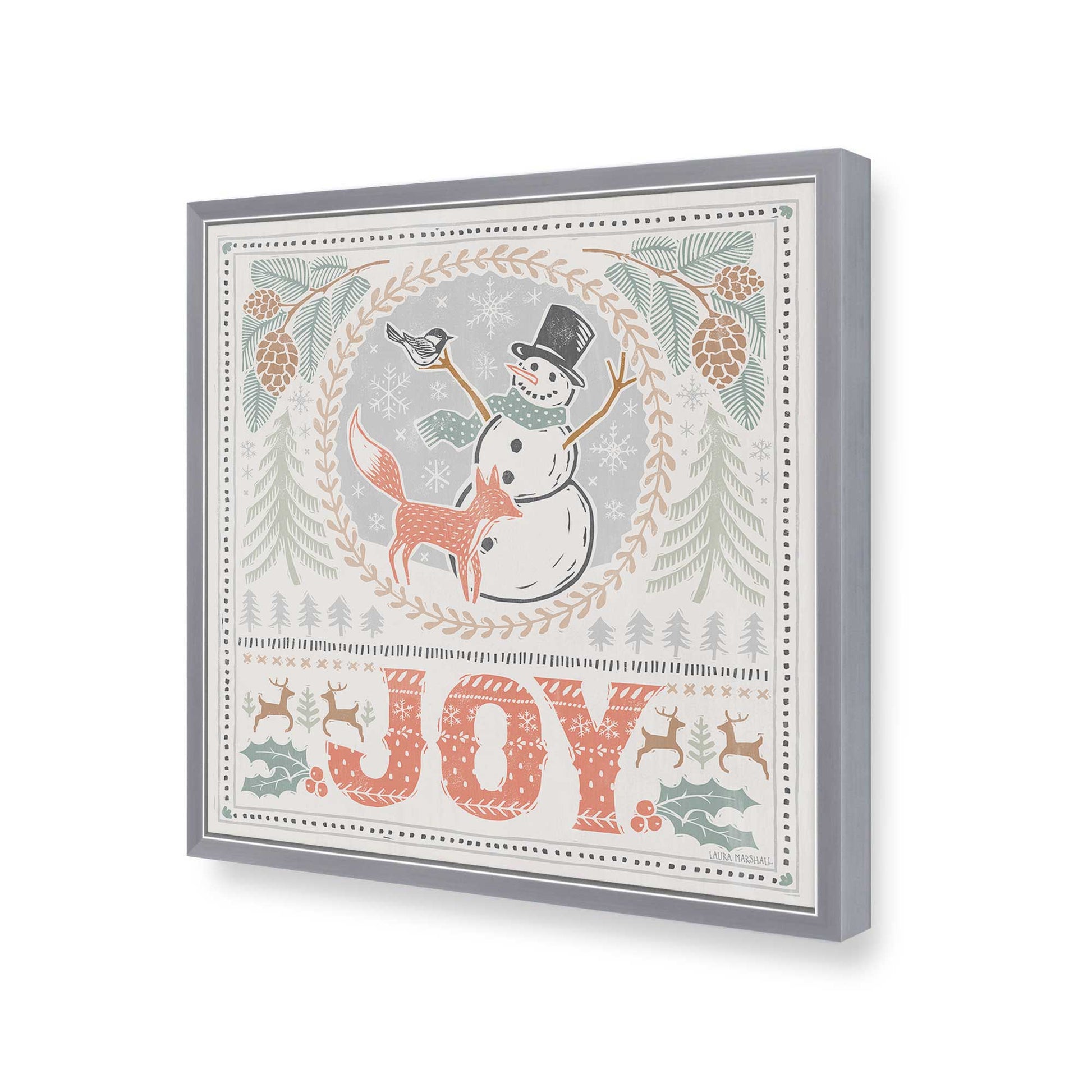 [Color:Polished Chrome], Picture of art in a Polished Chrome frame of the corner