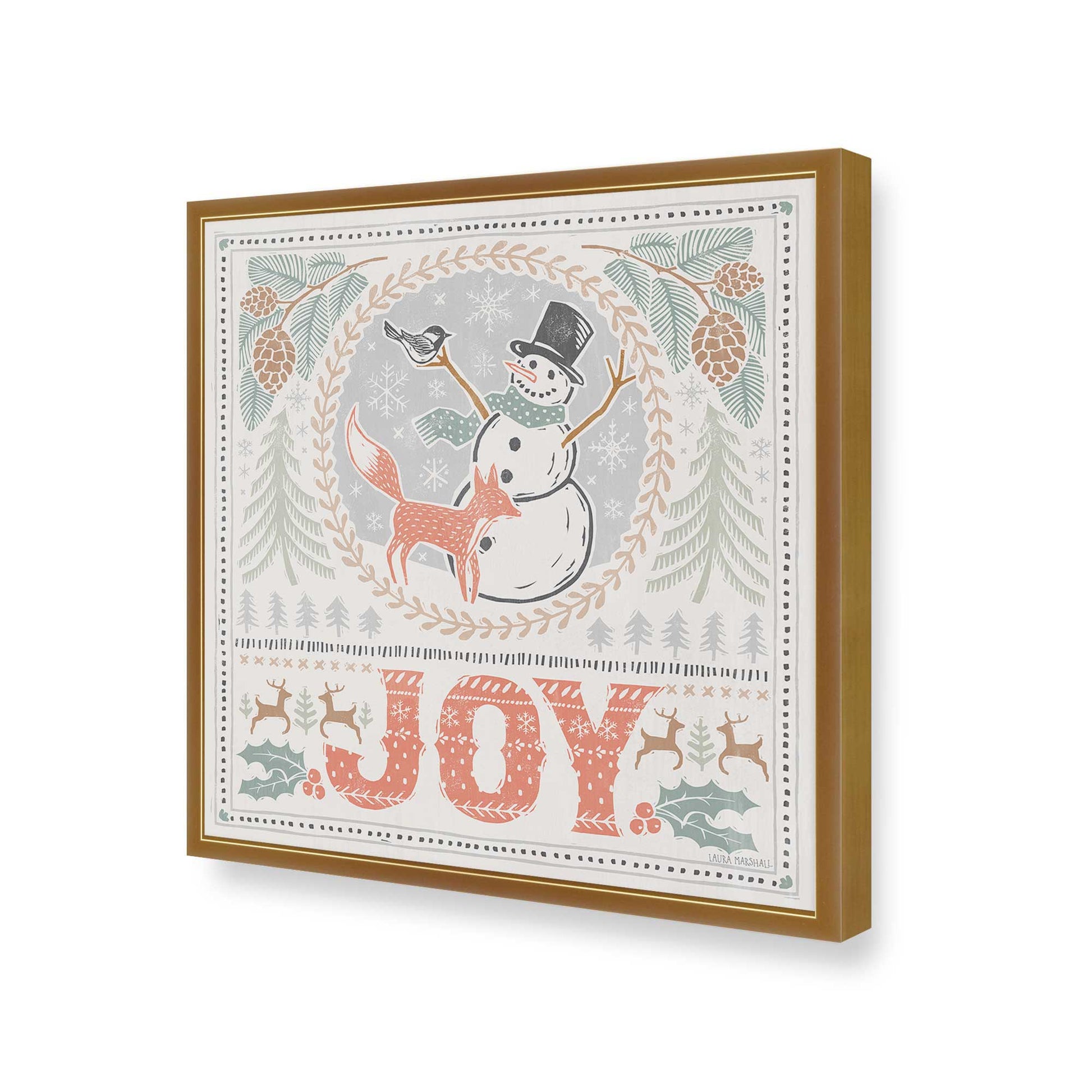 [Color:Polished Gold], Picture of art in a Polished Gold frame of the corner