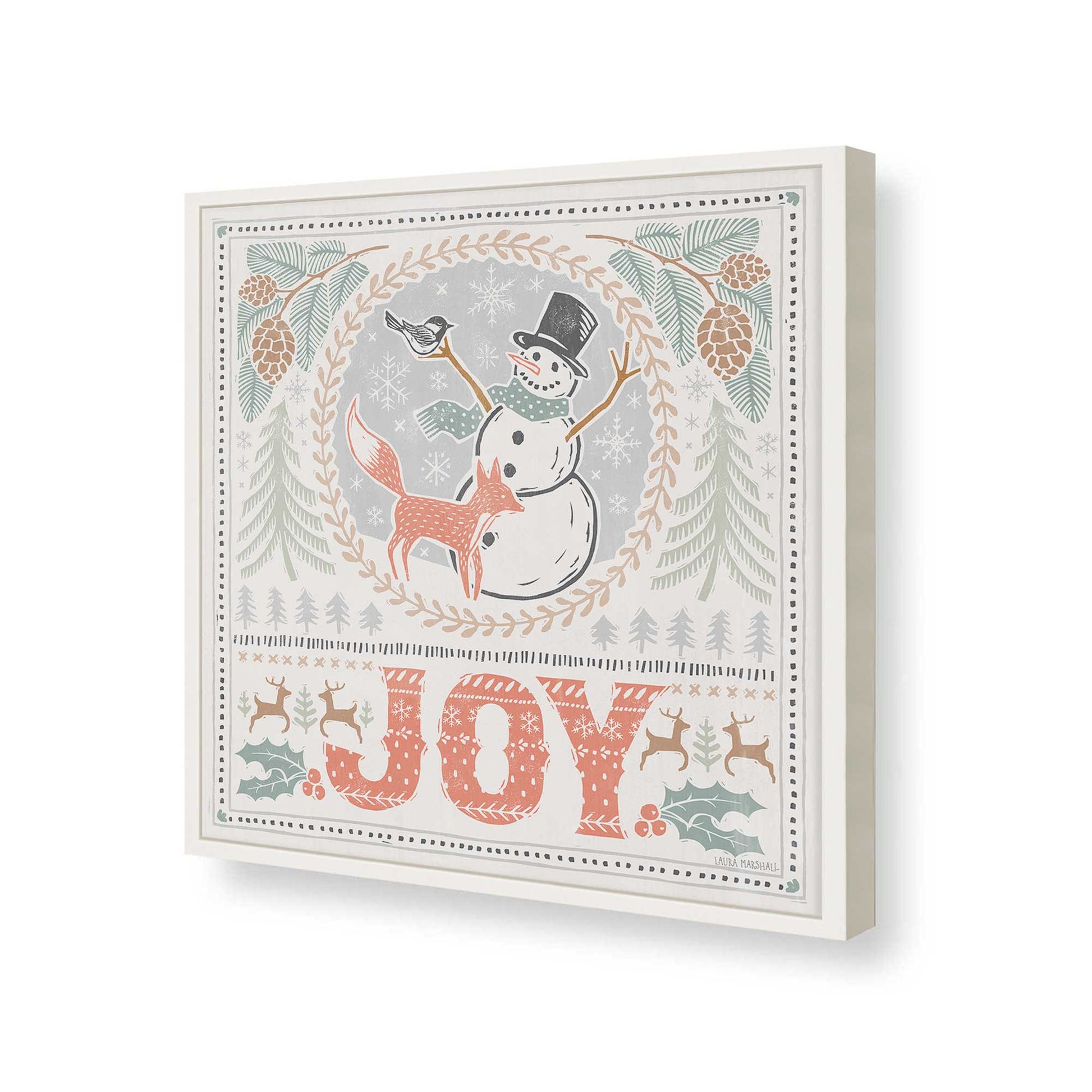 [Color:Opaque White], Picture of art in a Opaque White frame of the corner