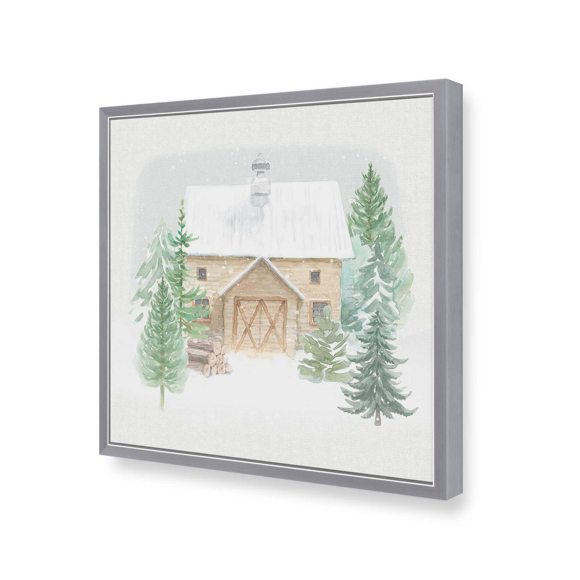 [Color:Polished Chrome], Picture of art in a Polished Chrome frame of the corner