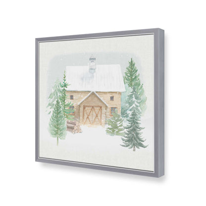 [Color:Polished Chrome], Picture of art in a Polished Chrome frame of the corner