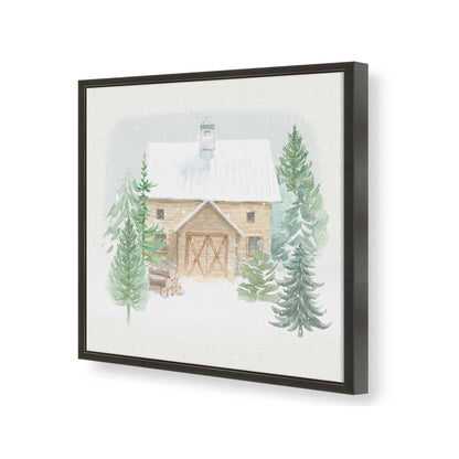 [Color:Satin Black], Picture of art in a Satin Black frame of the corner