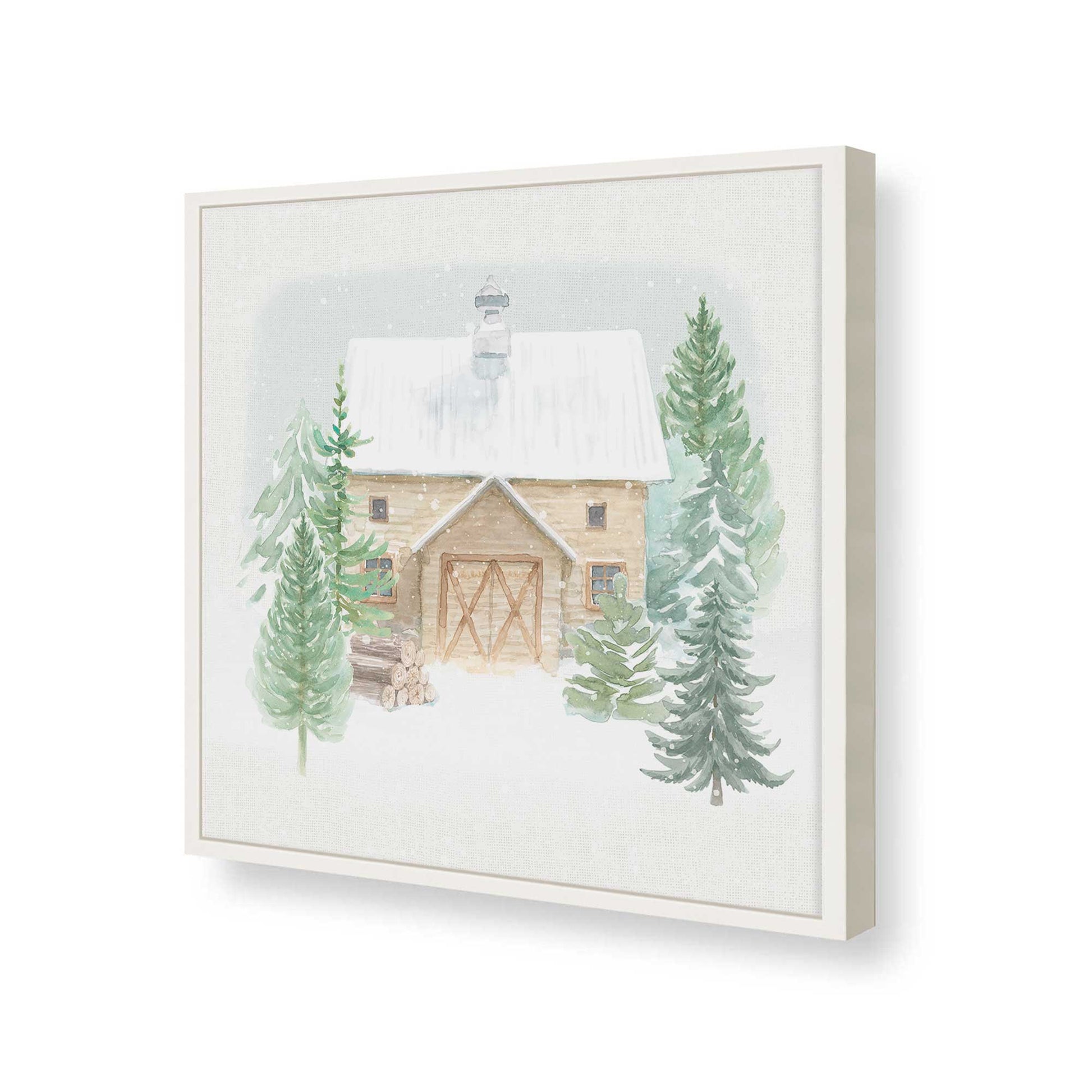 [Color:Opaque White], Picture of art in a Opaque White frame of the corner