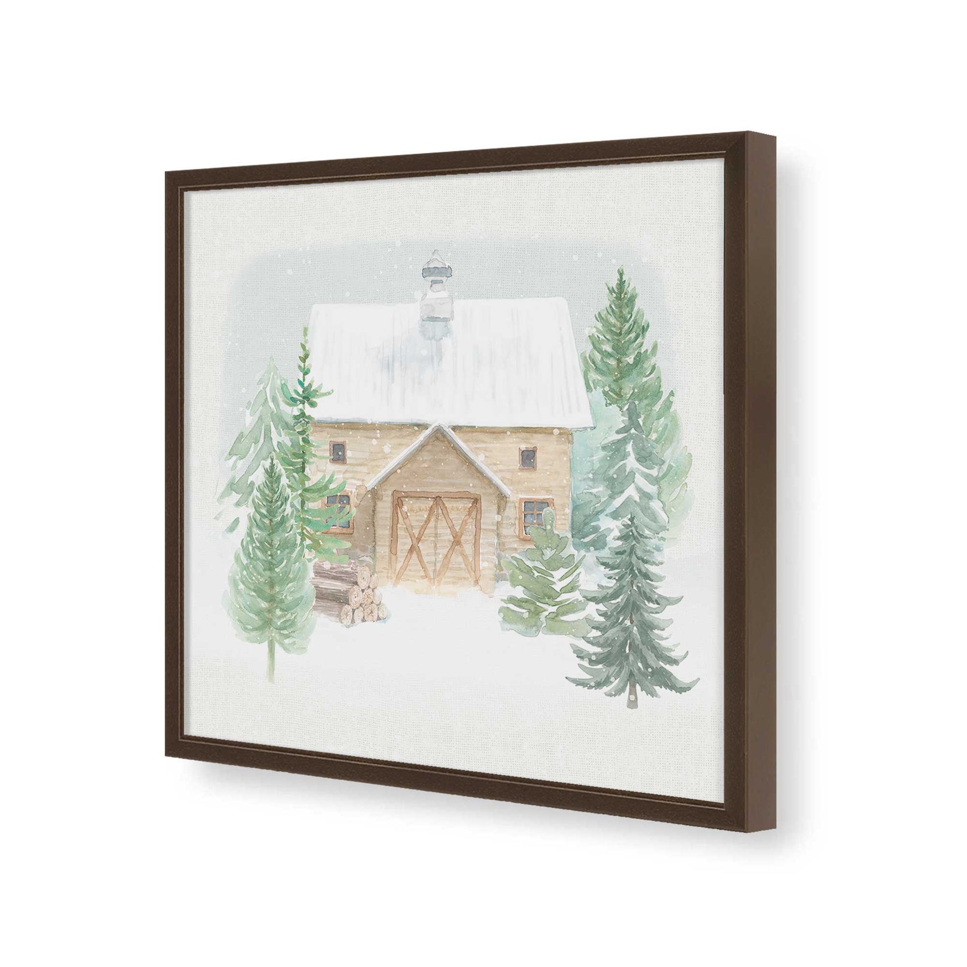 [Color:Espresso], Picture of art in a Espresso frame of the corner