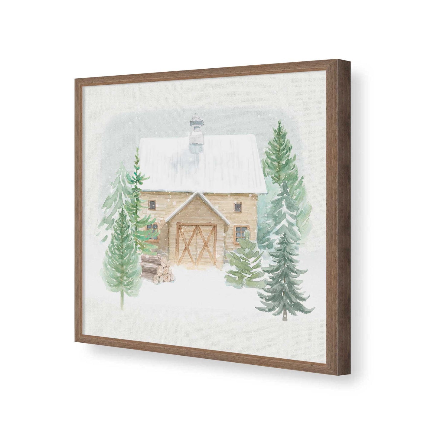 [Color:Walnut], Picture of art in a Walnut frame of the corner