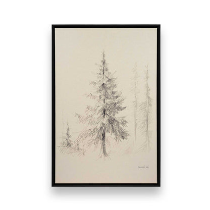 [Color:Satin Black], Picture of art in a Satin Black frame