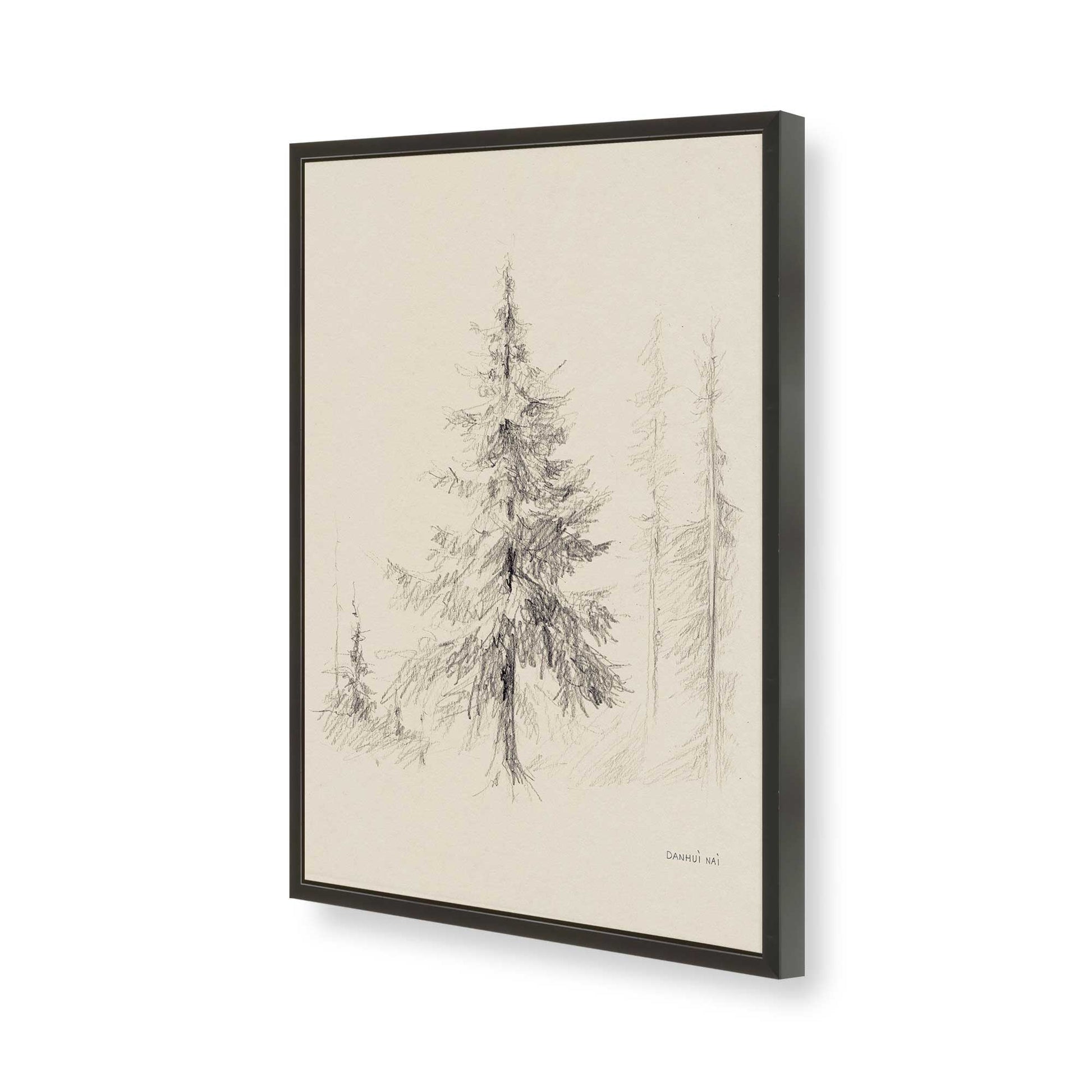 [Color:Satin Black], Picture of art in a Satin Black frame of the corner