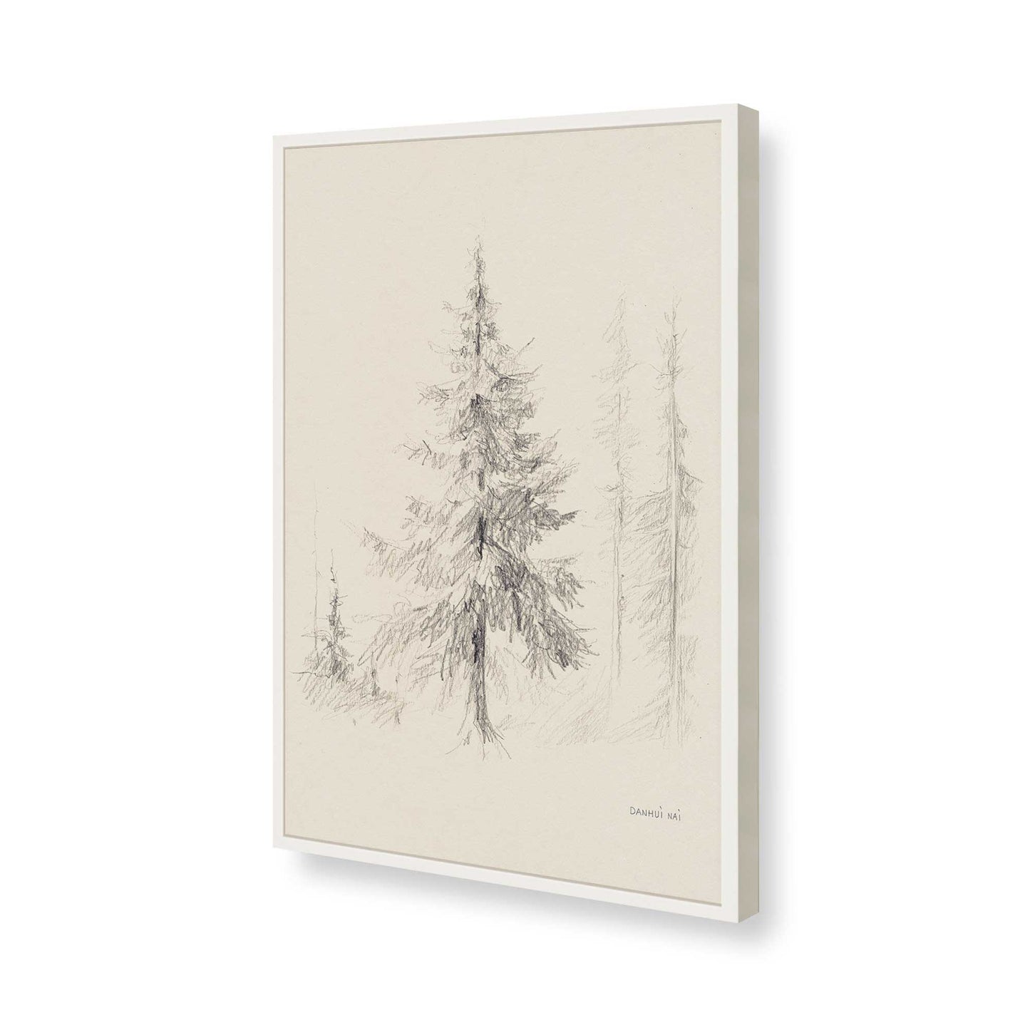 [Color:Opaque White], Picture of art in a Opaque White frame of the corner