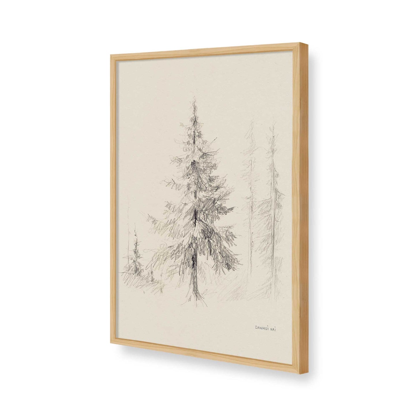 [Color:American Maple], Picture of art in a American Maple frame of the corner