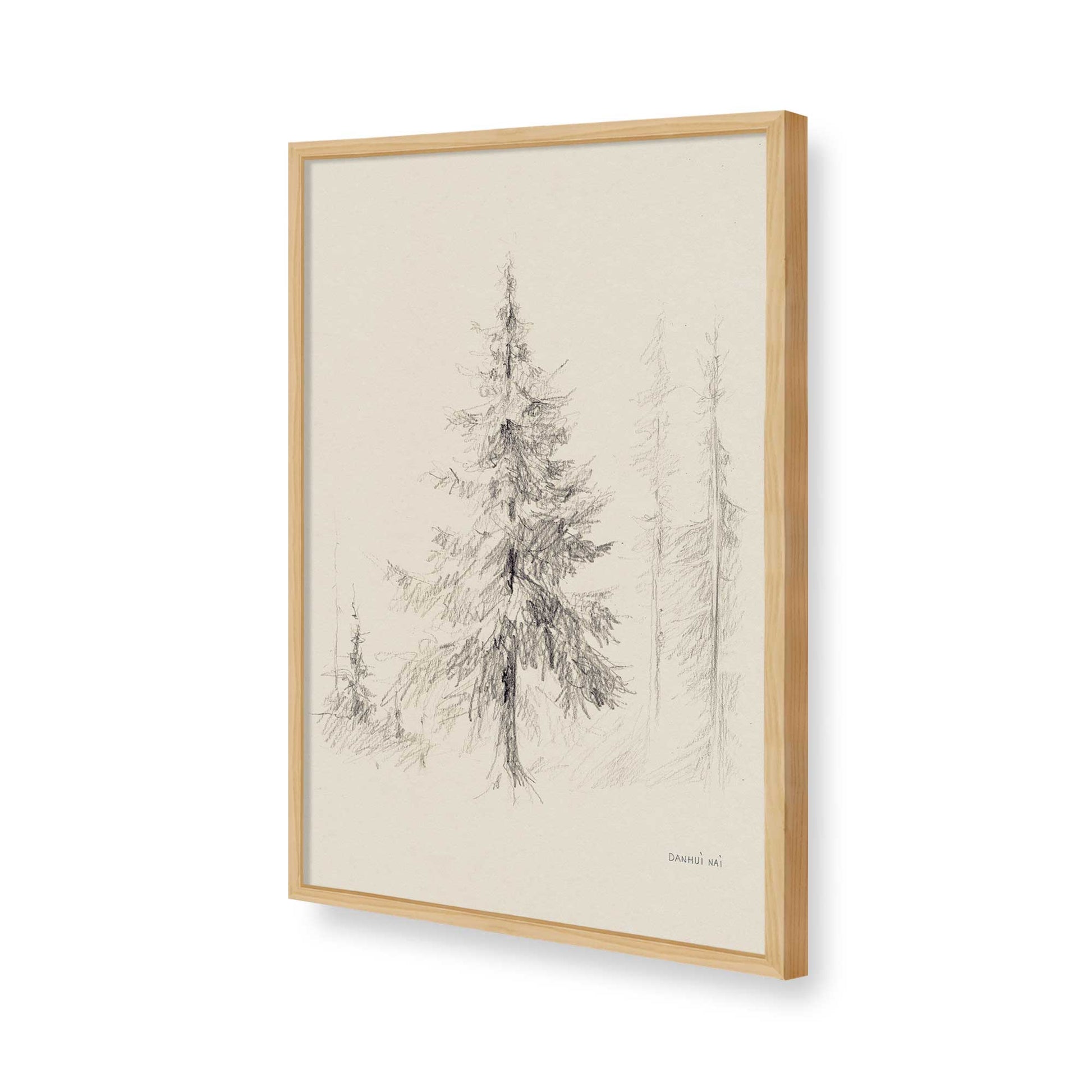 [Color:American Maple], Picture of art in a American Maple frame of the corner