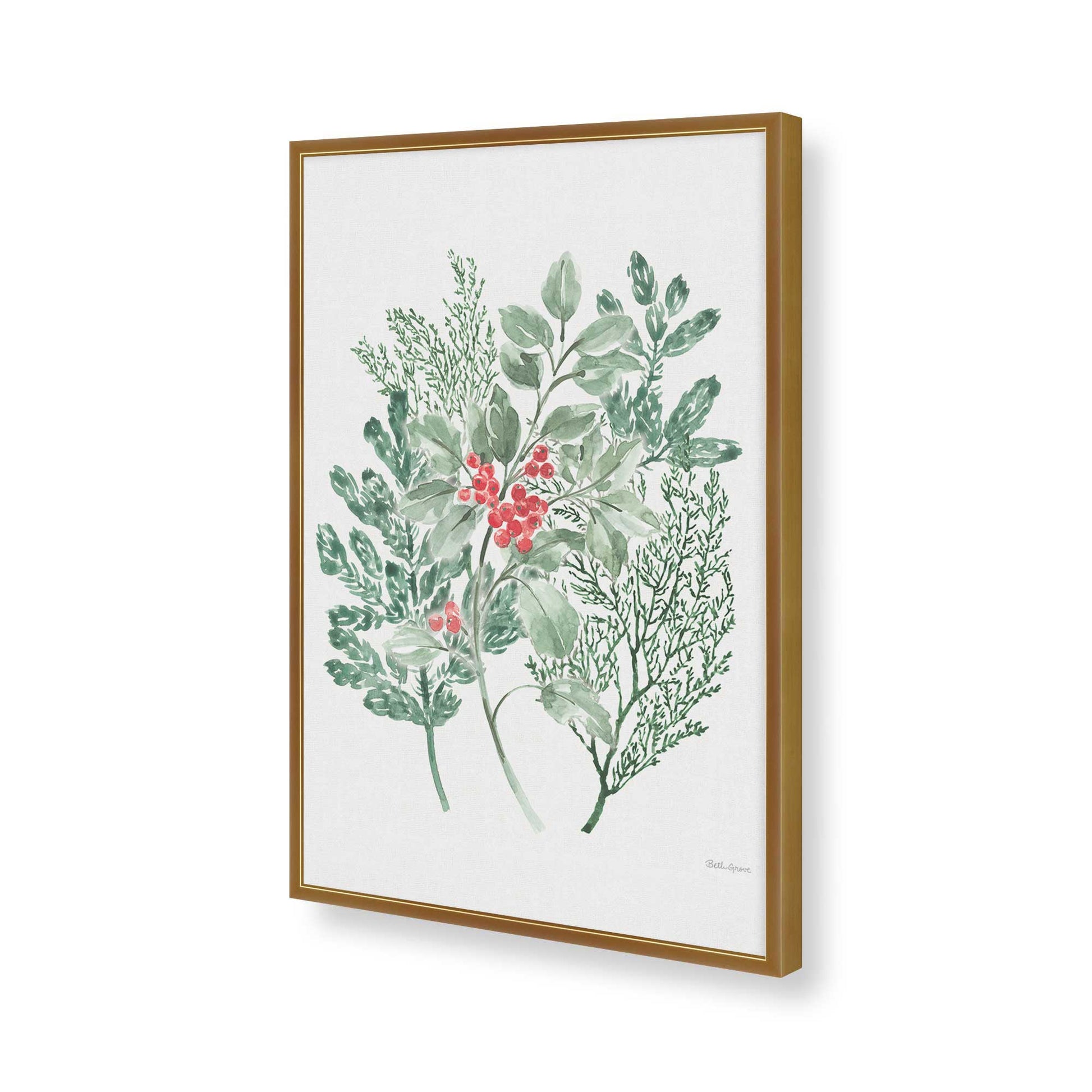 [Color:Polished Gold], Picture of art in a Polished Gold frame of the corner