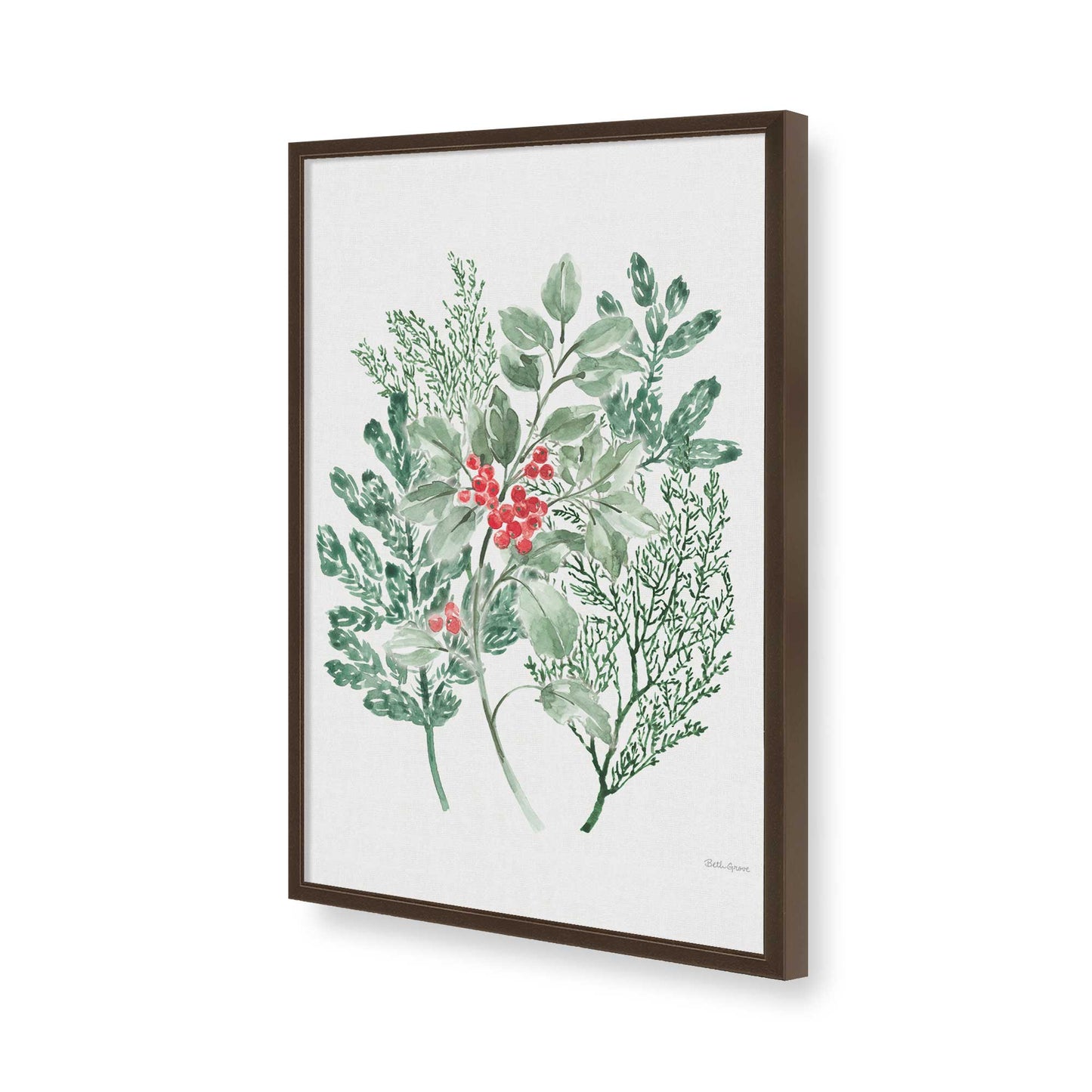 [Color:Belvinder Brown], Picture of art in a Belvinder Brown frame of the corner