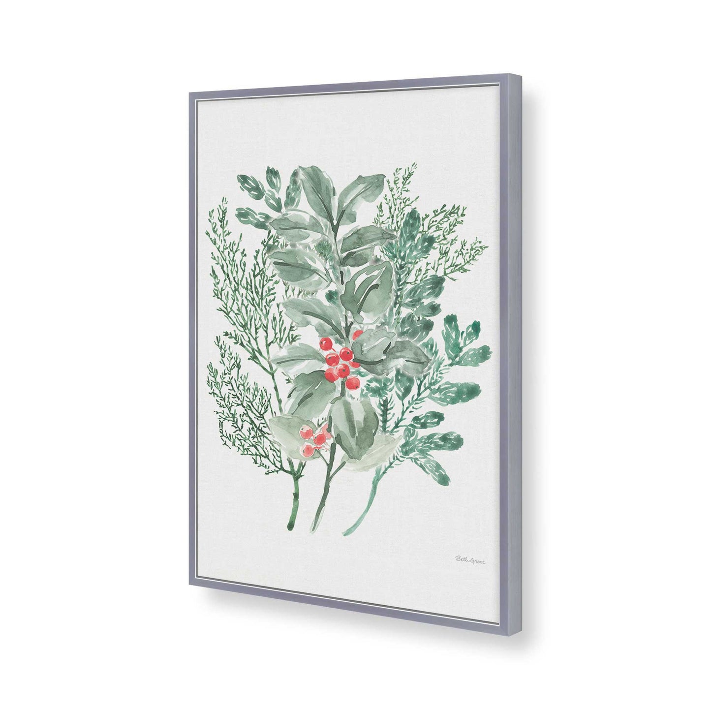 [Color:Polished Chrome], Picture of art in a Polished Chrome frame of the corner