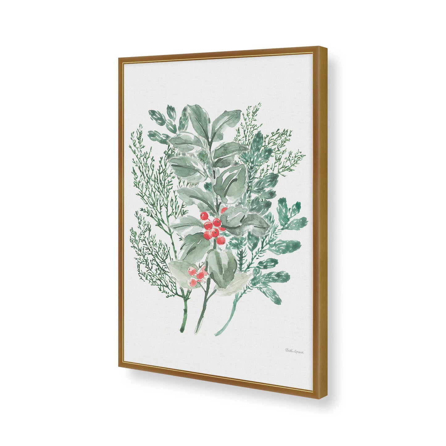 [Color:Polished Gold], Picture of art in a Polished Gold frame of the corner