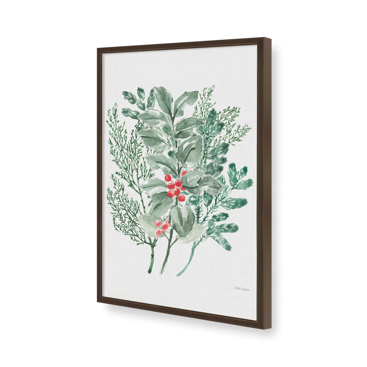 [Color:Belvinder Brown], Picture of art in a Belvinder Brown frame of the corner