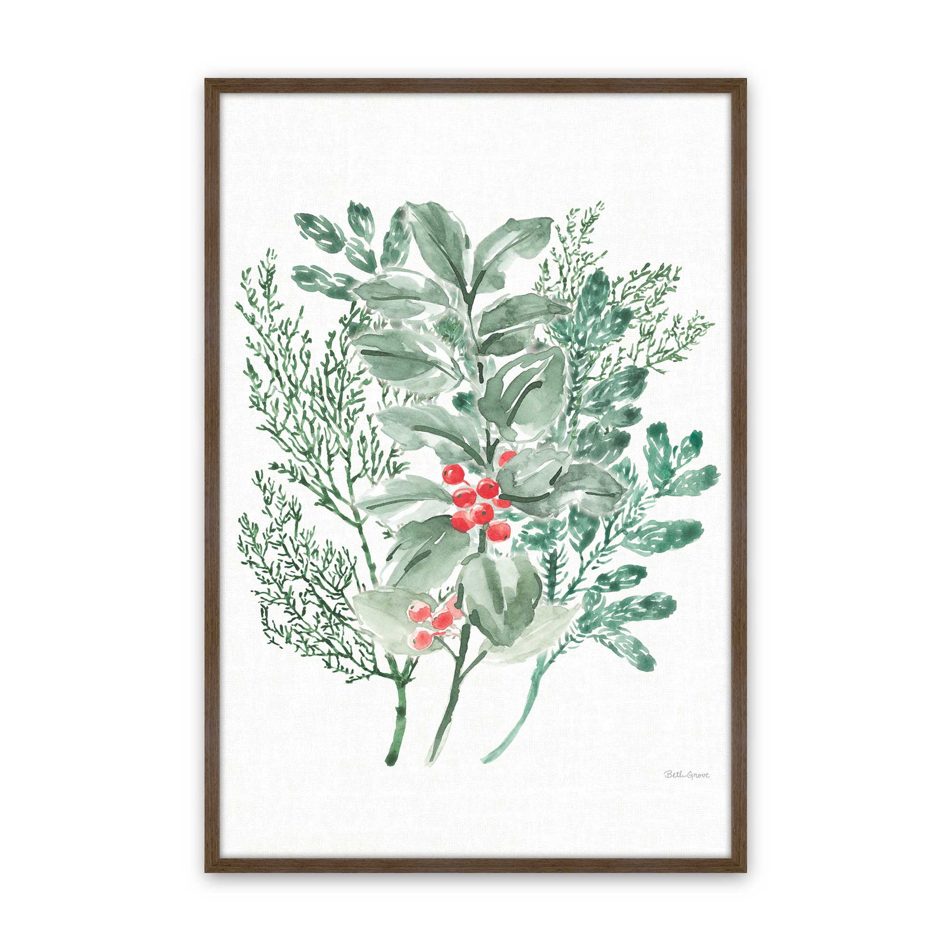 [Color:Walnut], Picture of art in a Walnut frame