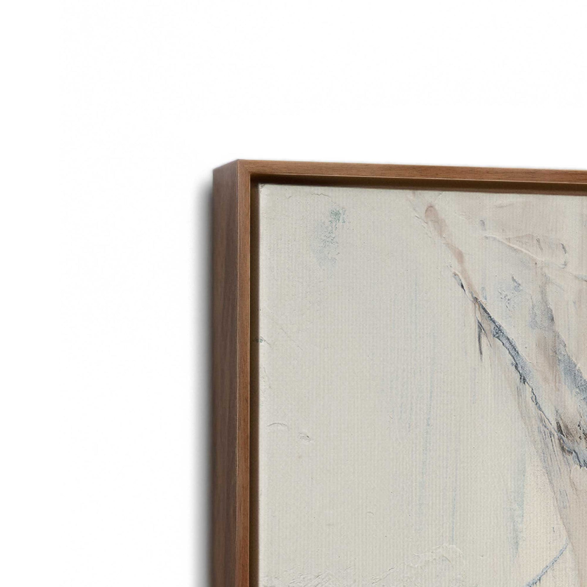 [Color:Walnut], Picture of art in a Walnut frame at an angle