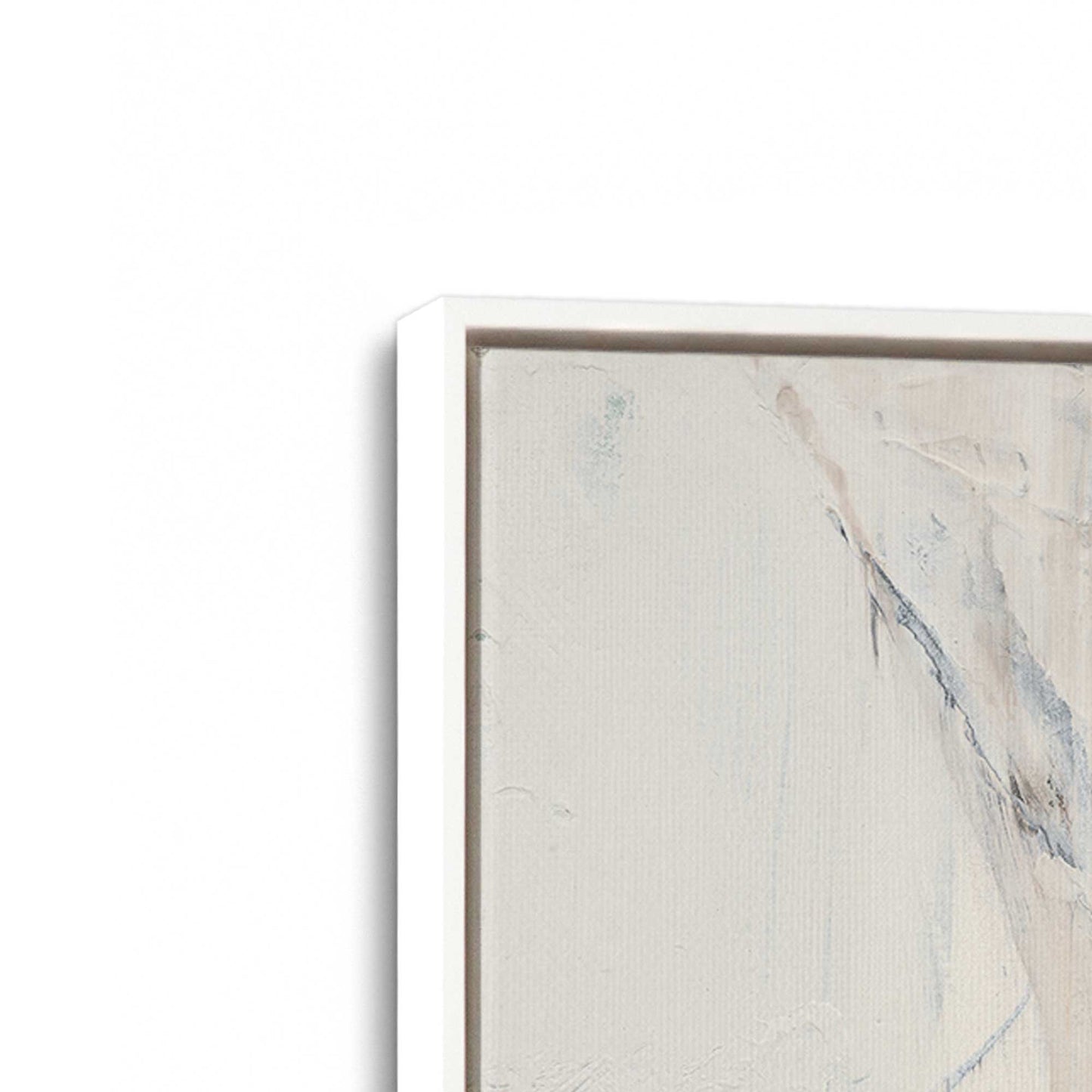 [Color:Opaque White], Picture of art in a White frame at an angle