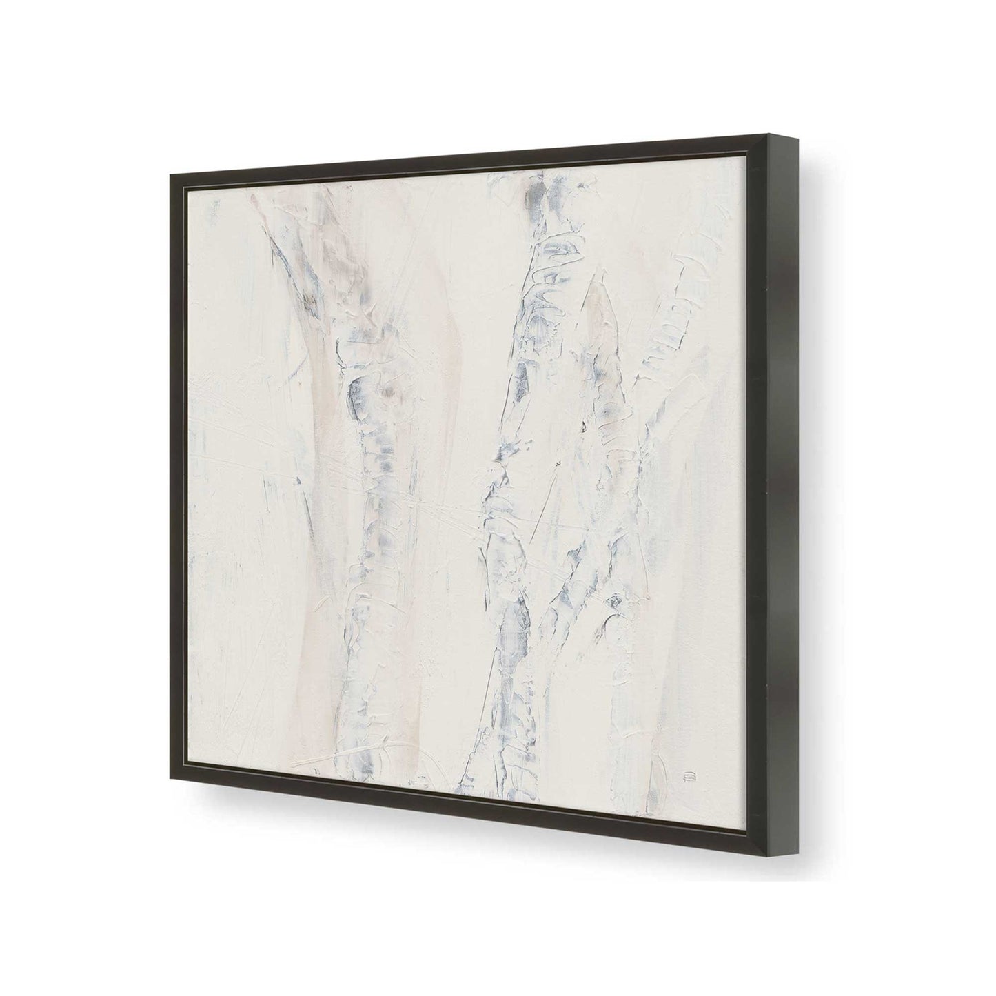 [Color:Satin Black], Picture of art in a Satin Black frame of the corner