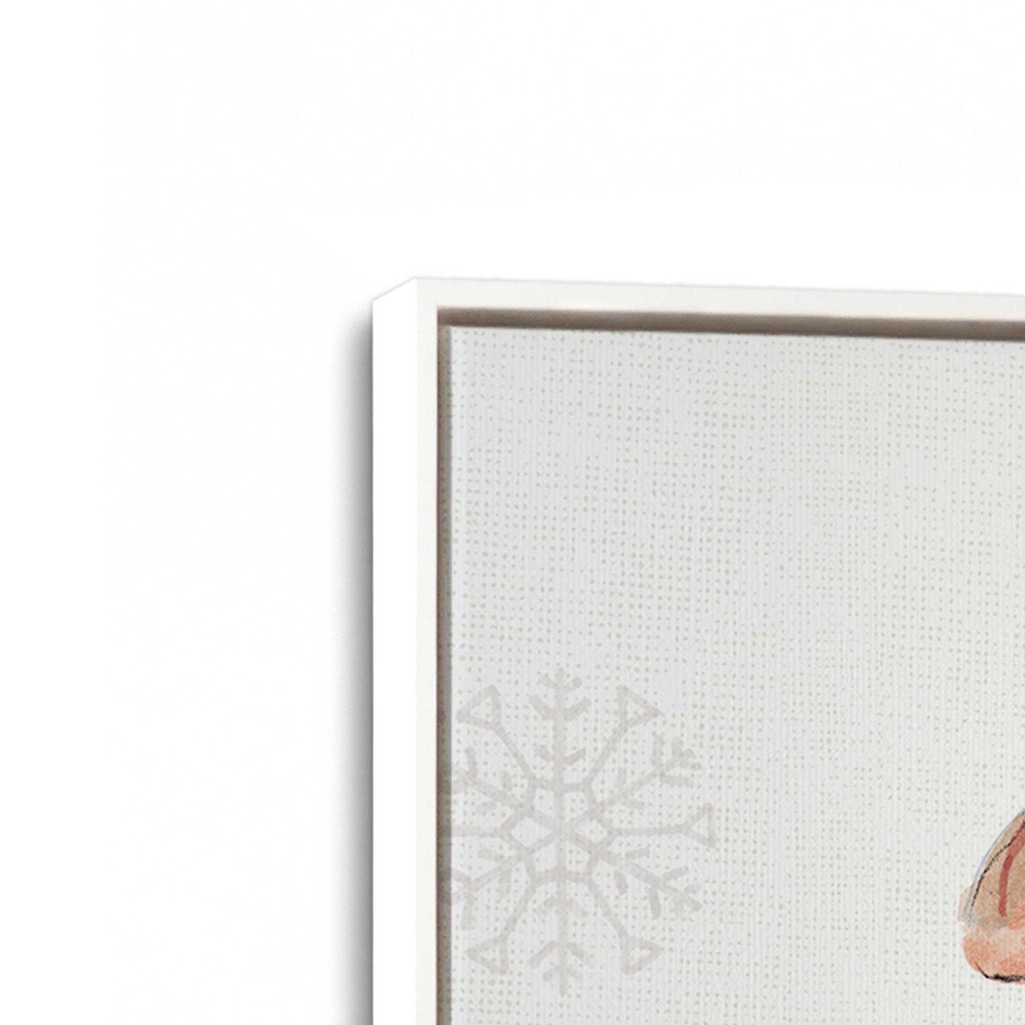 [Color:Opaque White], Picture of art in a White frame at an angle