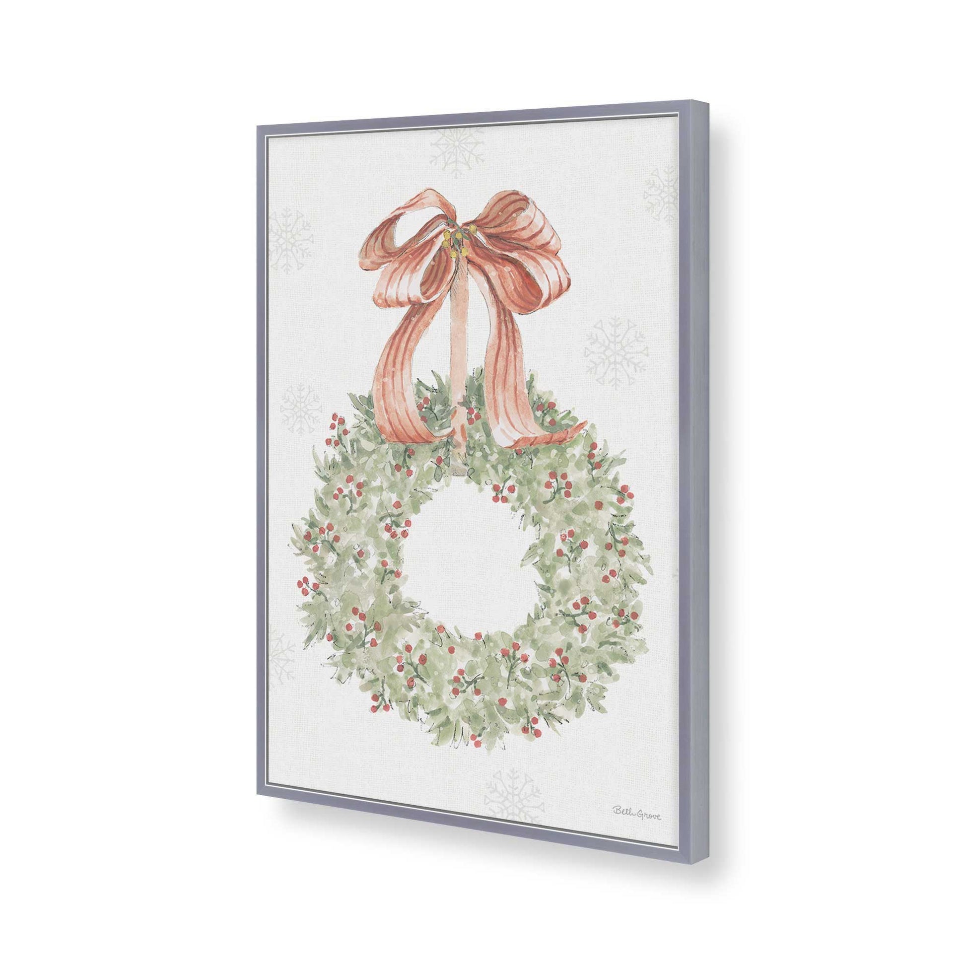 [Color:Polished Chrome], Picture of art in a Polished Chrome frame of the corner