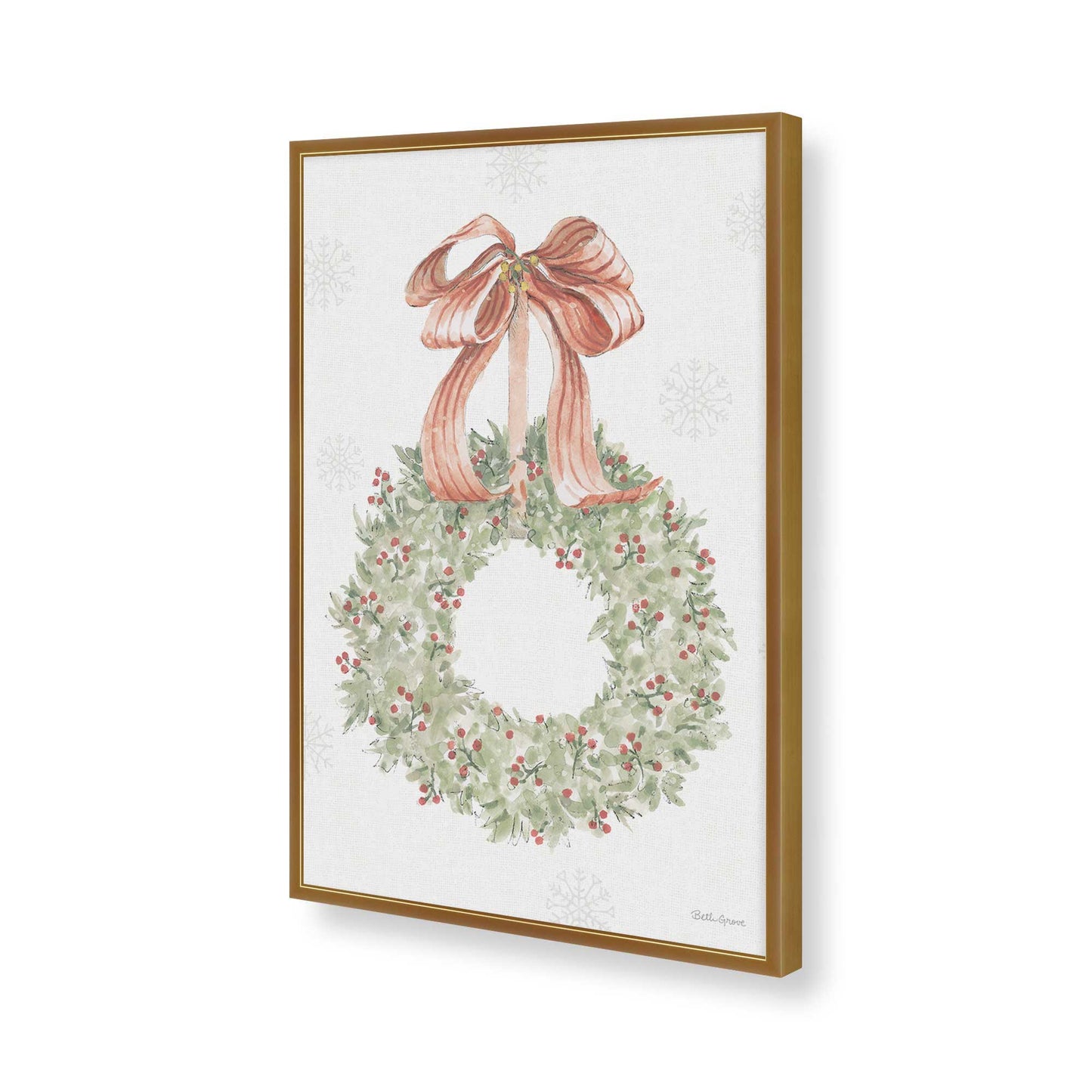 [Color:Polished Gold], Picture of art in a Polished Gold frame of the corner