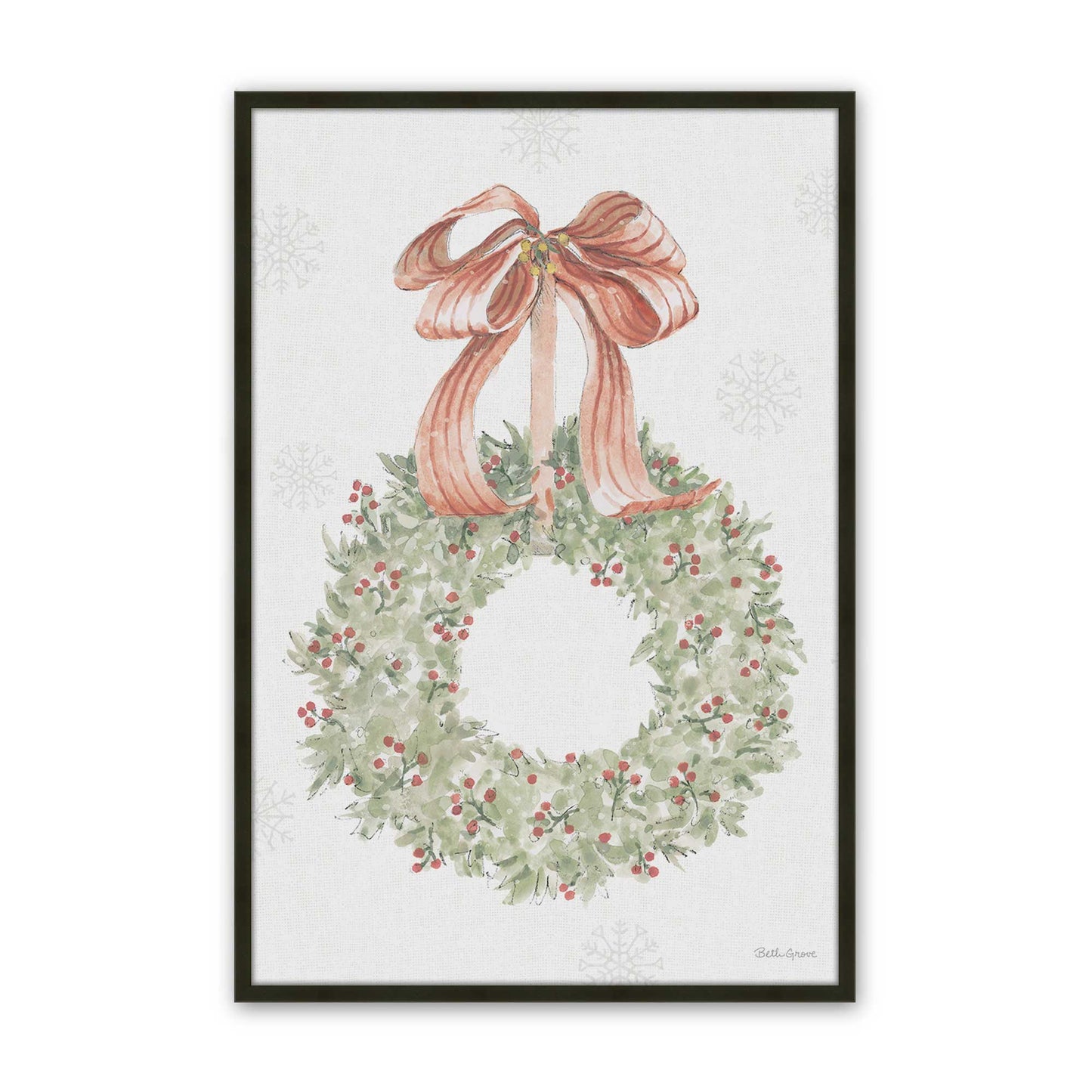 [Color:Satin Black], Picture of art in a Satin Black frame