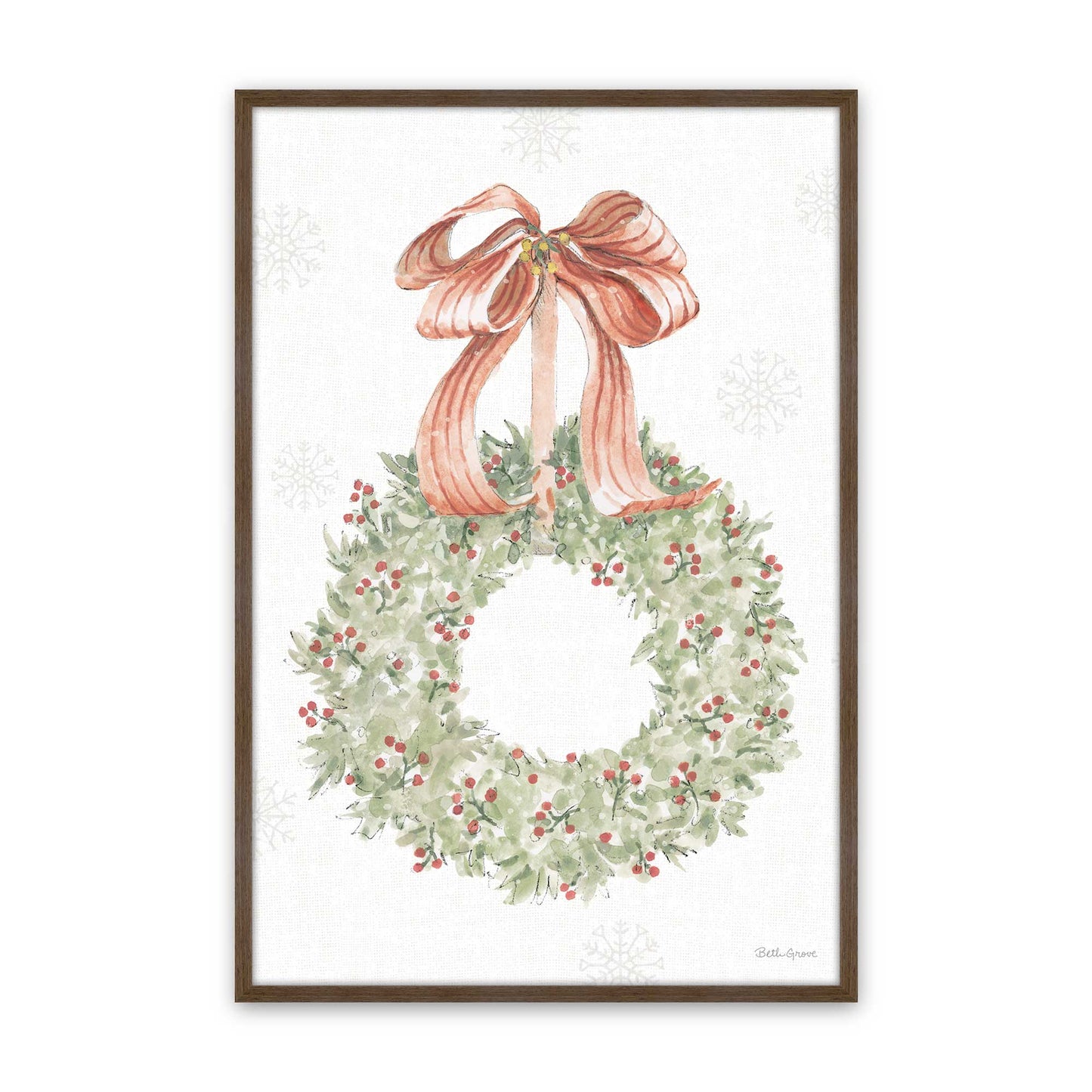 [Color:Walnut], Picture of art in a Walnut frame