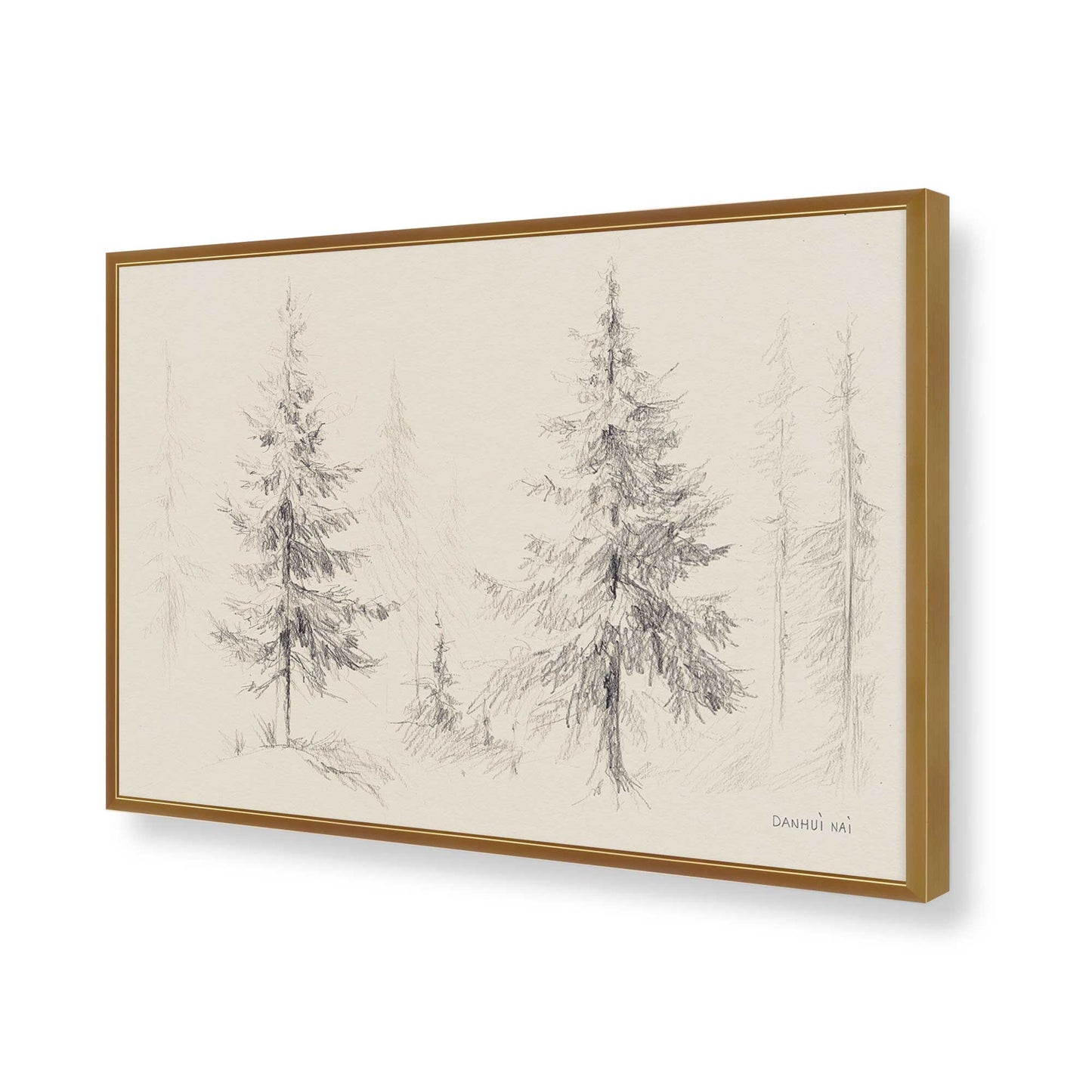 [Color:Polished Gold], Picture of art in a Polished Gold frame of the corner