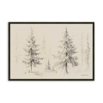 [Color:Satin Black], Picture of art in a Satin Black frame