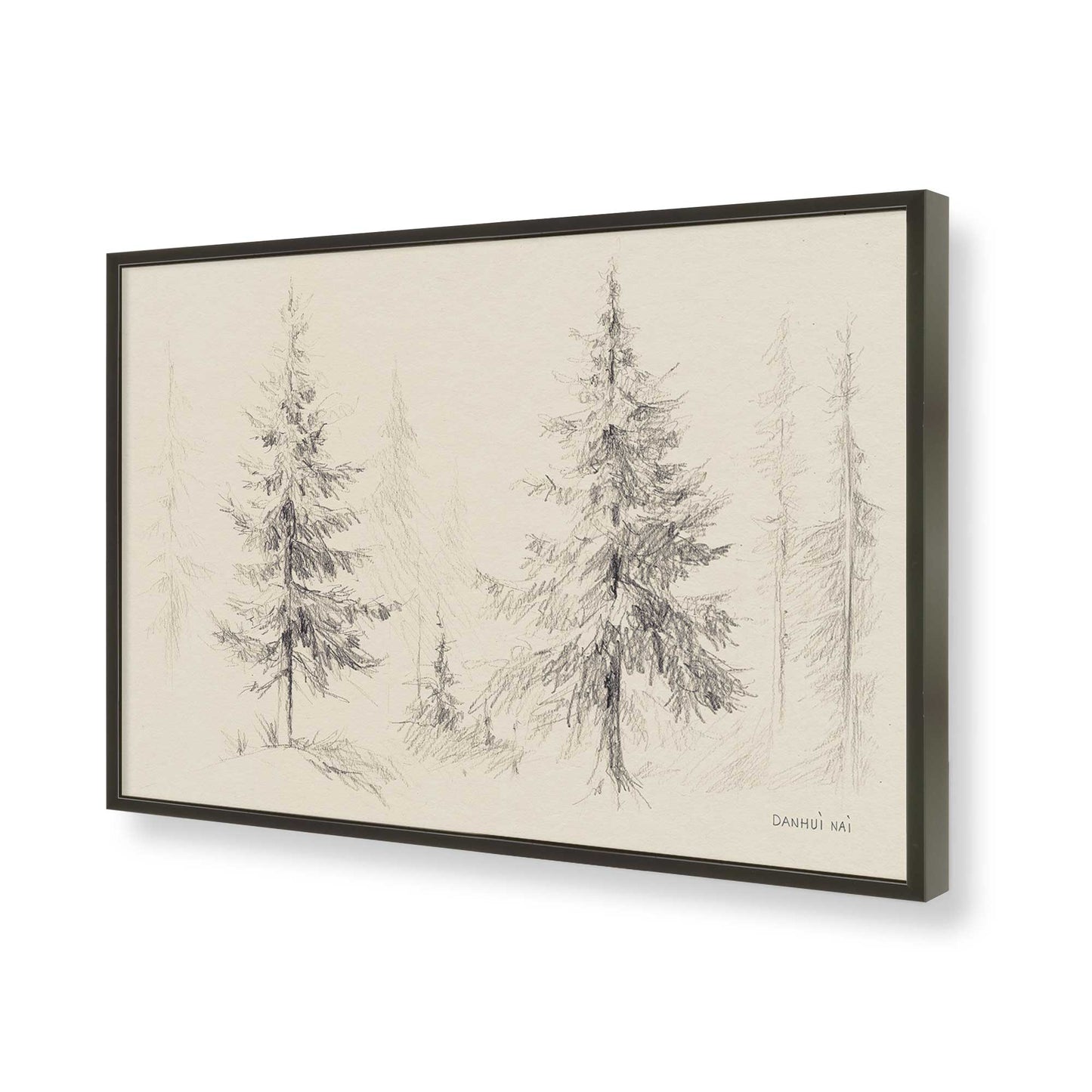 [Color:Satin Black], Picture of art in a Satin Black frame of the corner