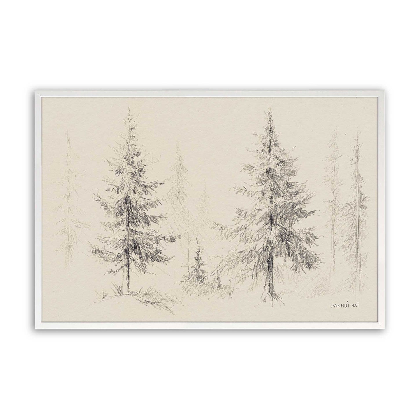 [Color:Opaque White], Picture of art in a Opaque White frame