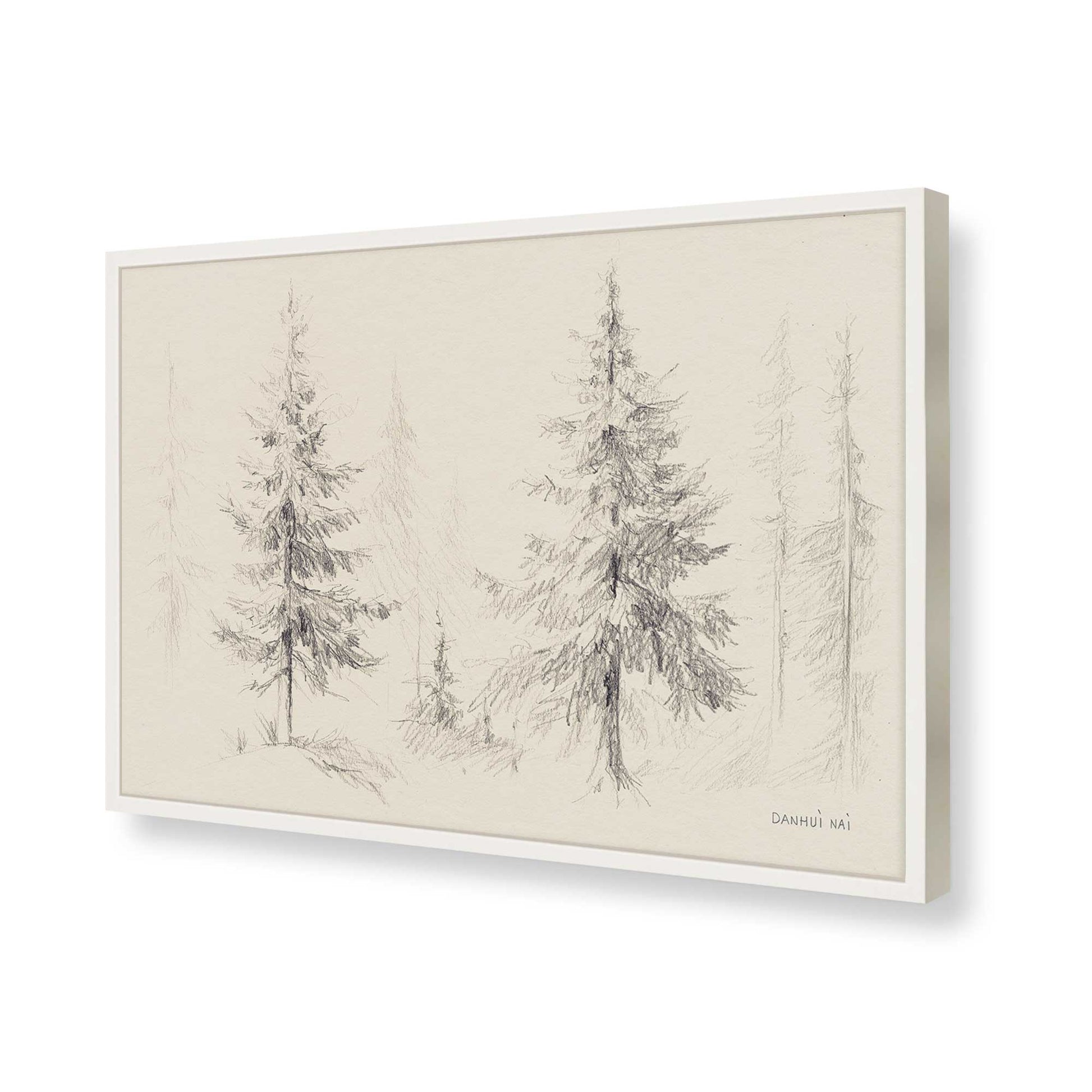 [Color:Opaque White], Picture of art in a Opaque White frame of the corner