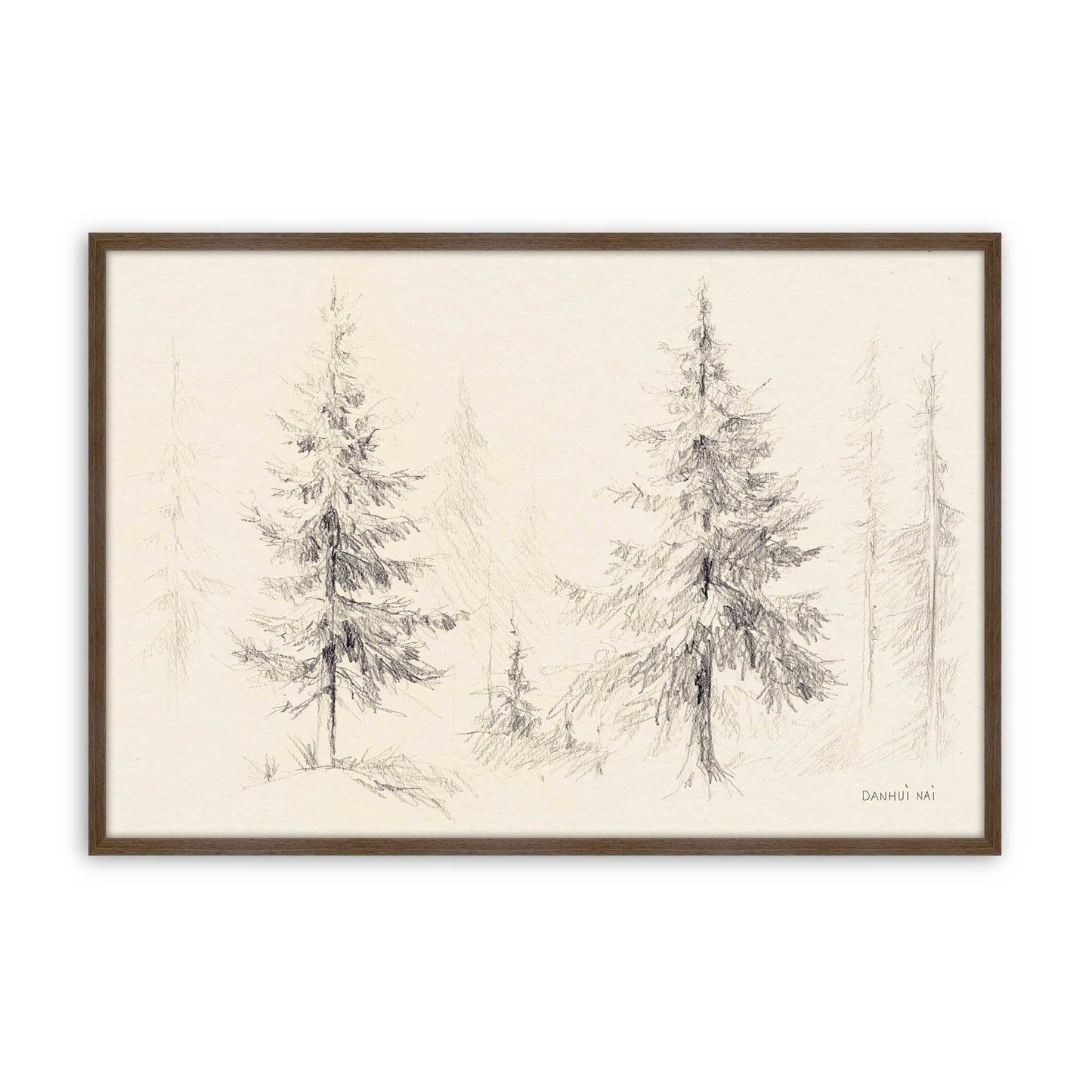 [Color:Walnut], Picture of art in a Walnut frame