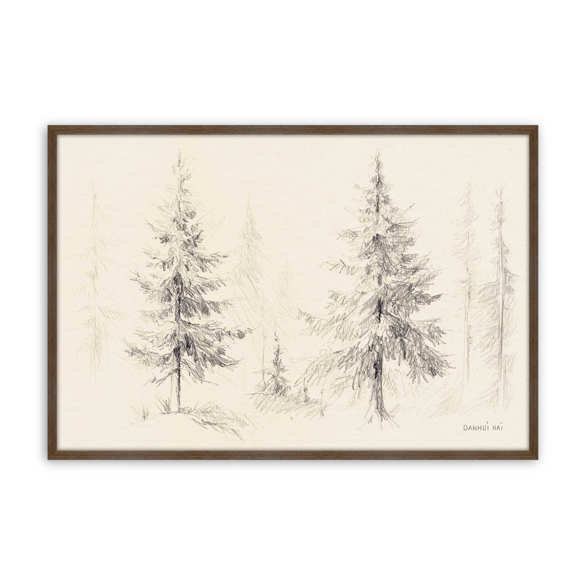 [Color:Walnut], Picture of art in a Walnut frame