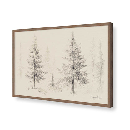 [Color:Walnut], Picture of art in a Walnut frame of the corner