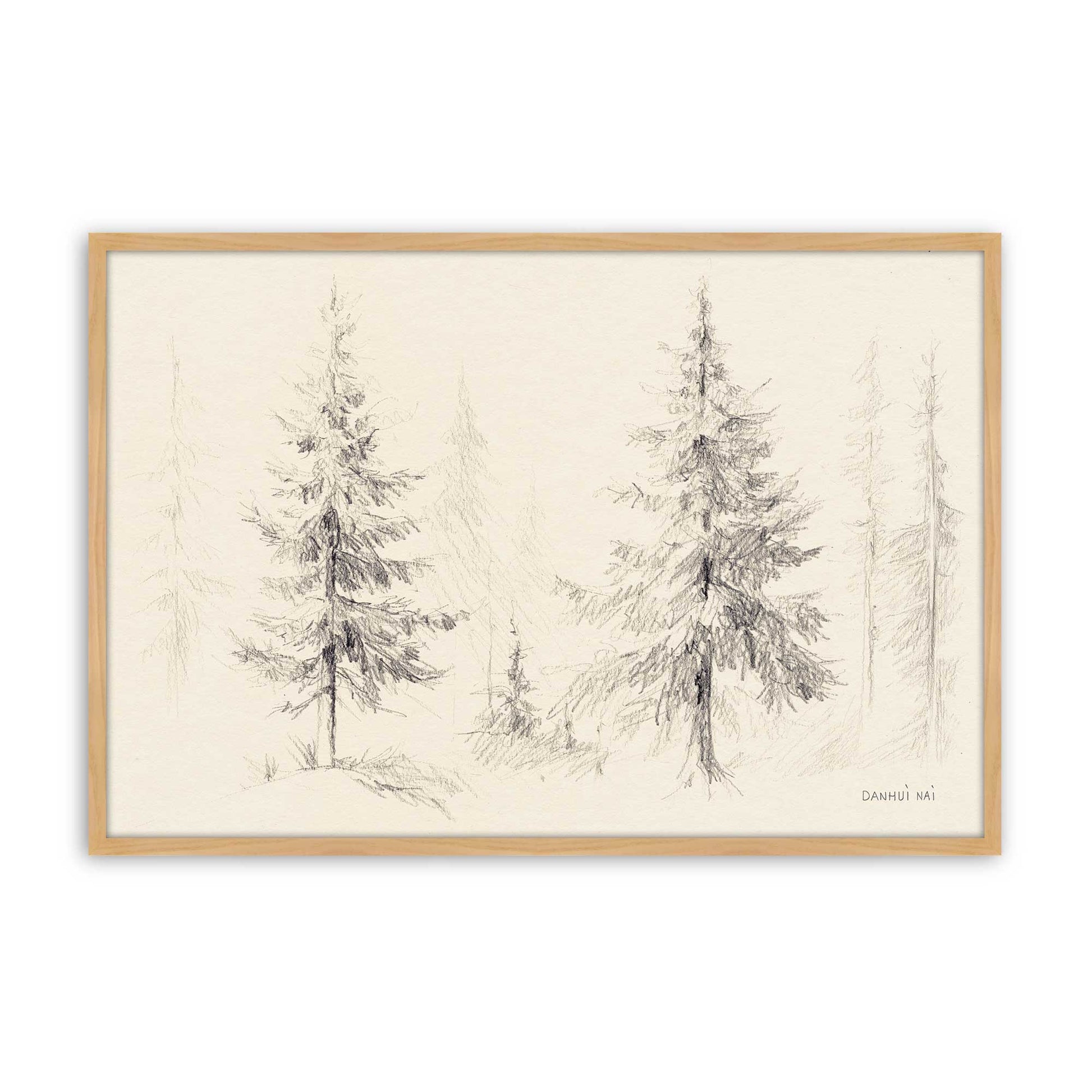 [Color:American Maple], Picture of art in a American Maple frame