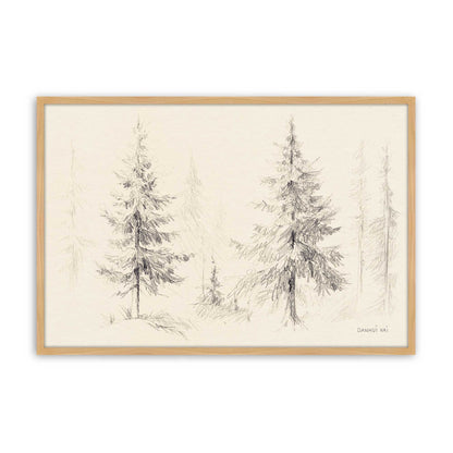 [Color:American Maple], Picture of art in a American Maple frame