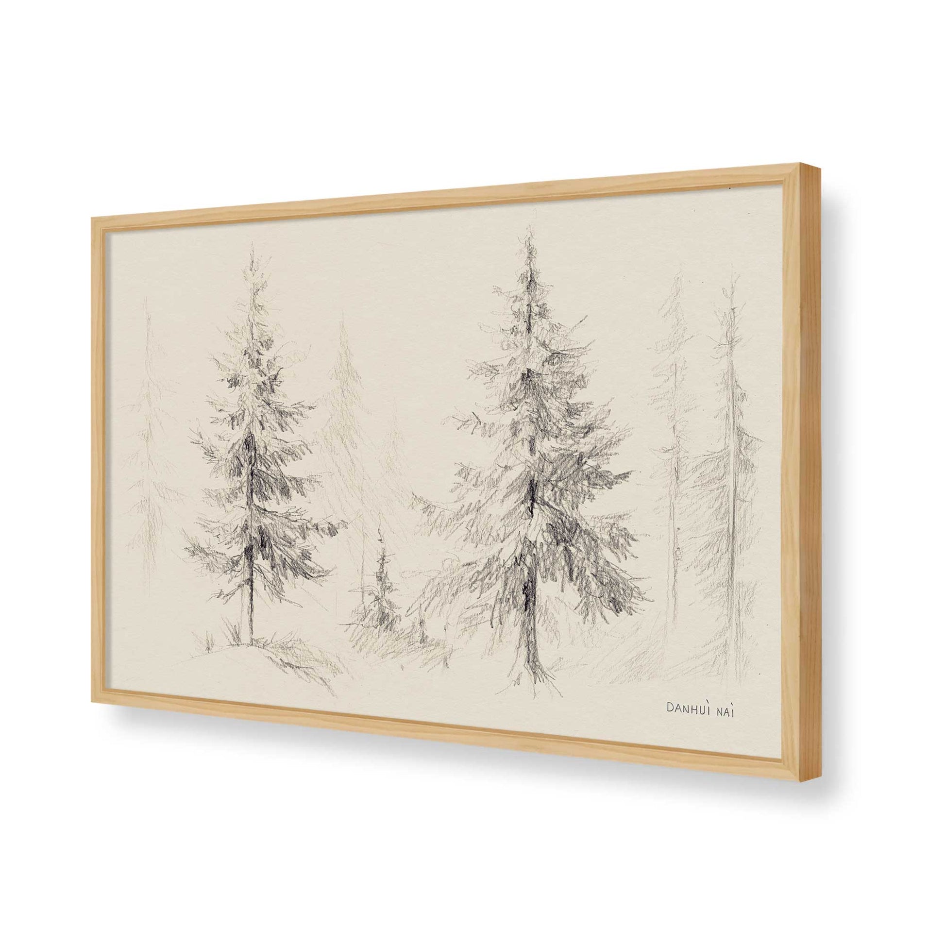 [Color:American Maple], Picture of art in a American Maple frame of the corner