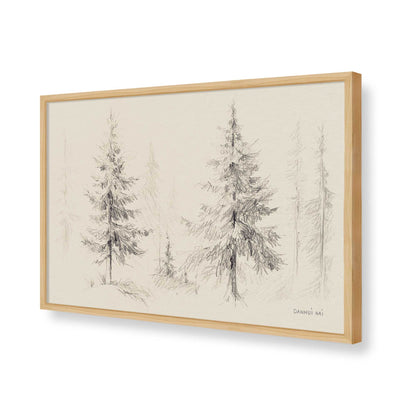 [Color:American Maple], Picture of art in a American Maple frame of the corner