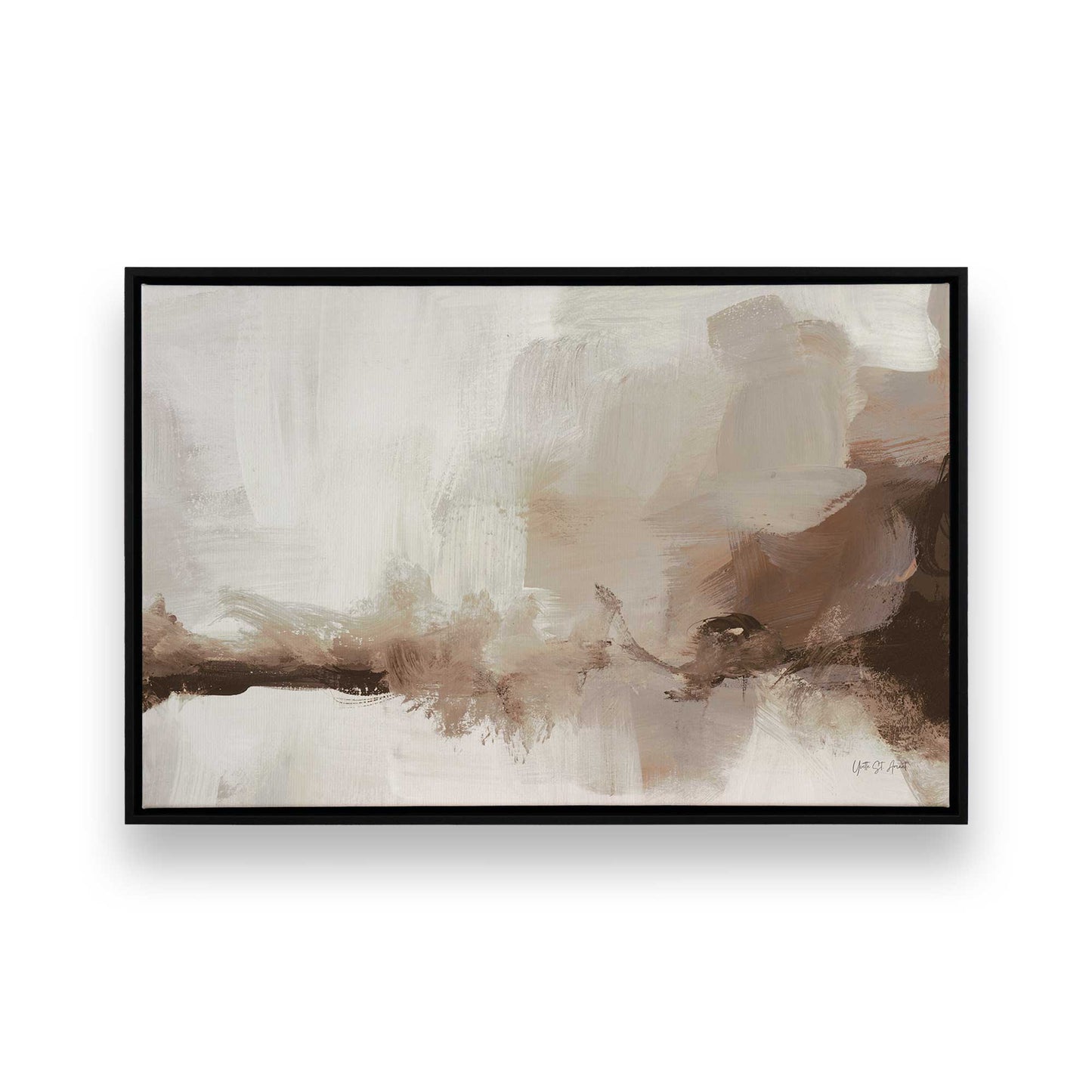 [Color:Satin Black], Picture of art in a Satin Black frame