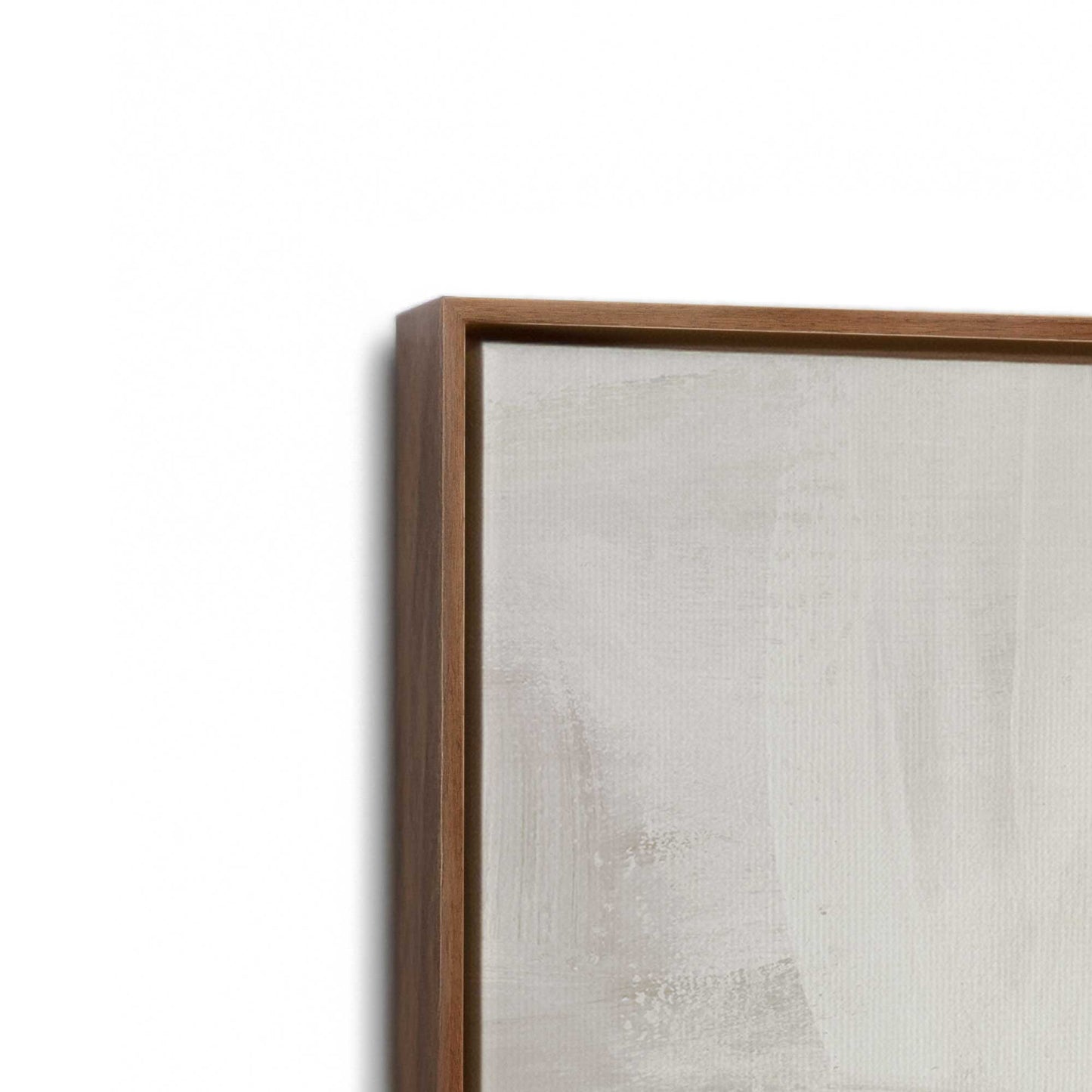 [Color:Walnut], Picture of art in a Walnut frame at an angle