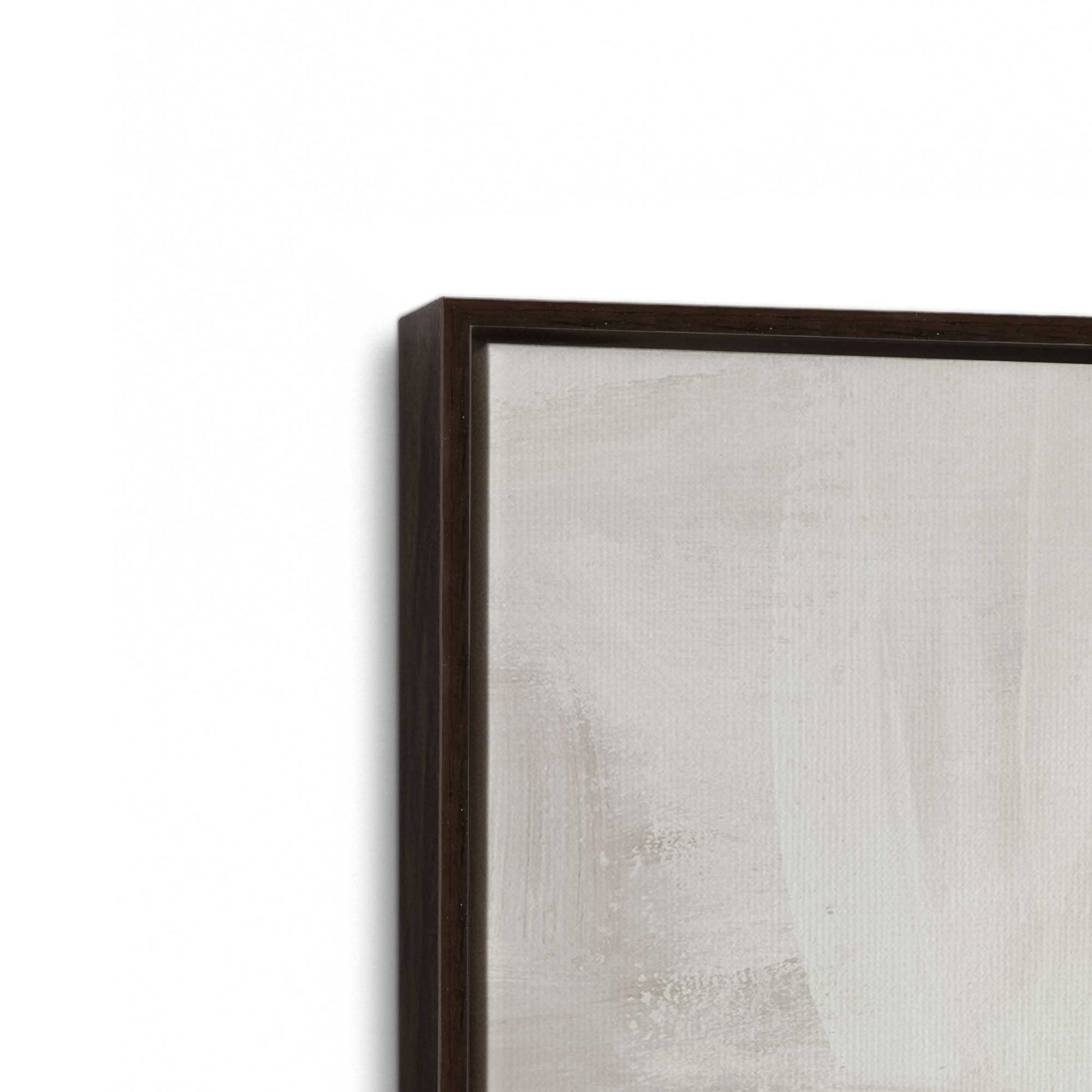 [Color:Espresso], Picture of art in a Espresso frame at an angle