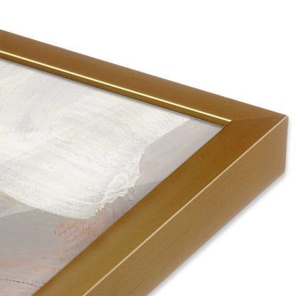 [Color:Polished Gold], Picture of art in a Polished Gold frame at an angle