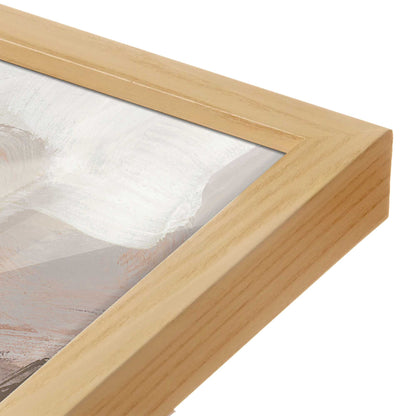 [Color:American Maple], Picture of art in a American Maple frame at an angle