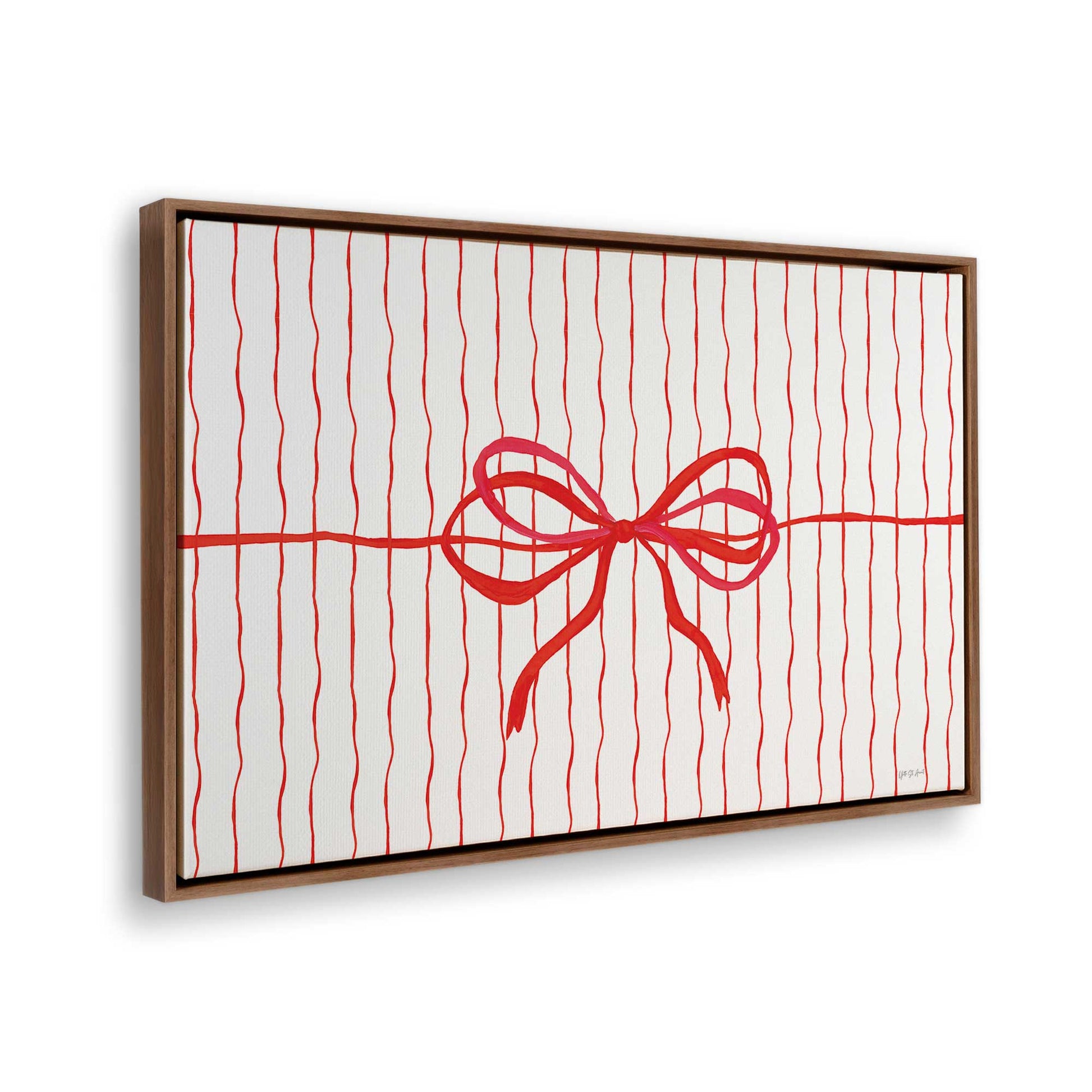 [Color:Walnut], Picture of the corner of the art