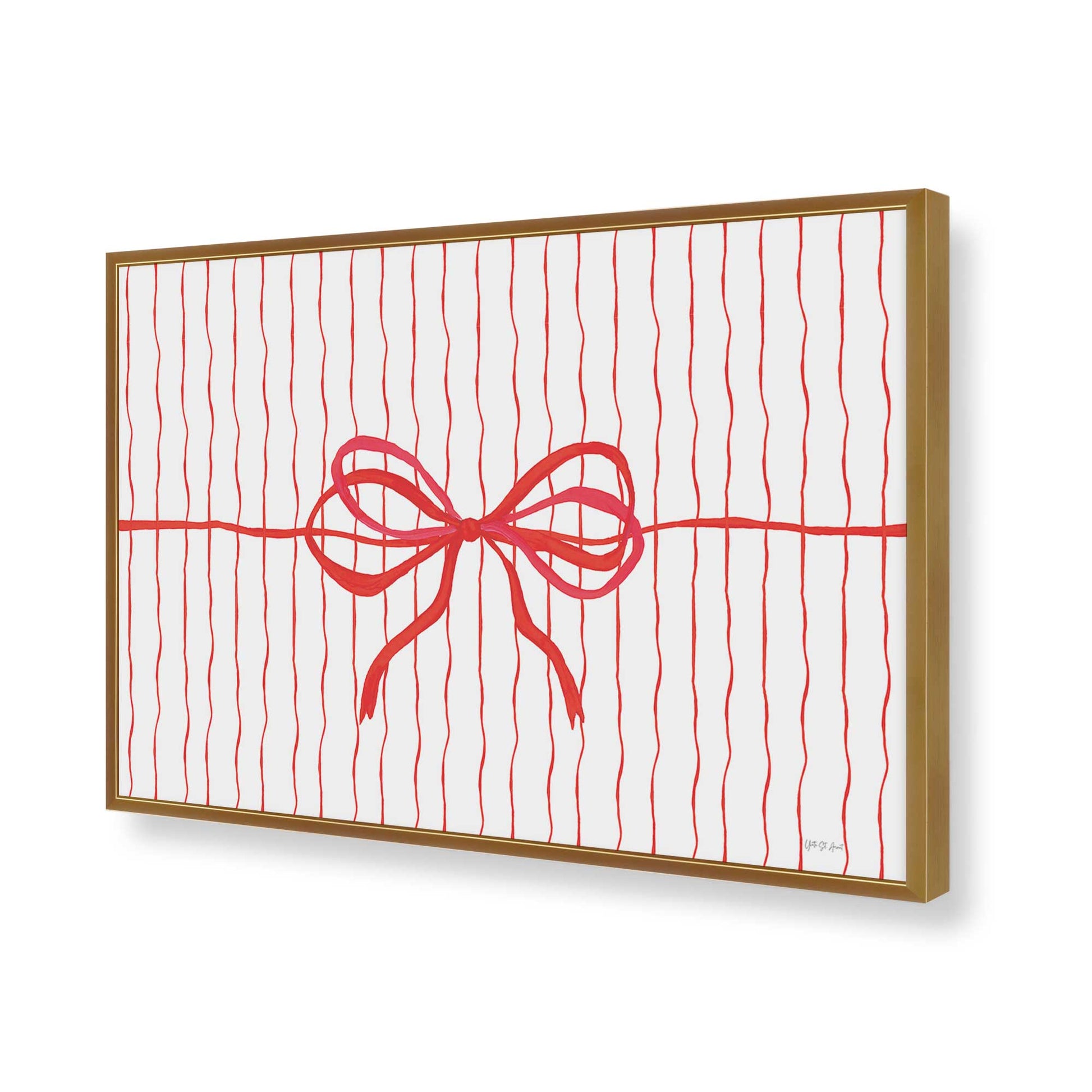 [Color:Polished Gold], Picture of art in a Polished Gold frame of the corner